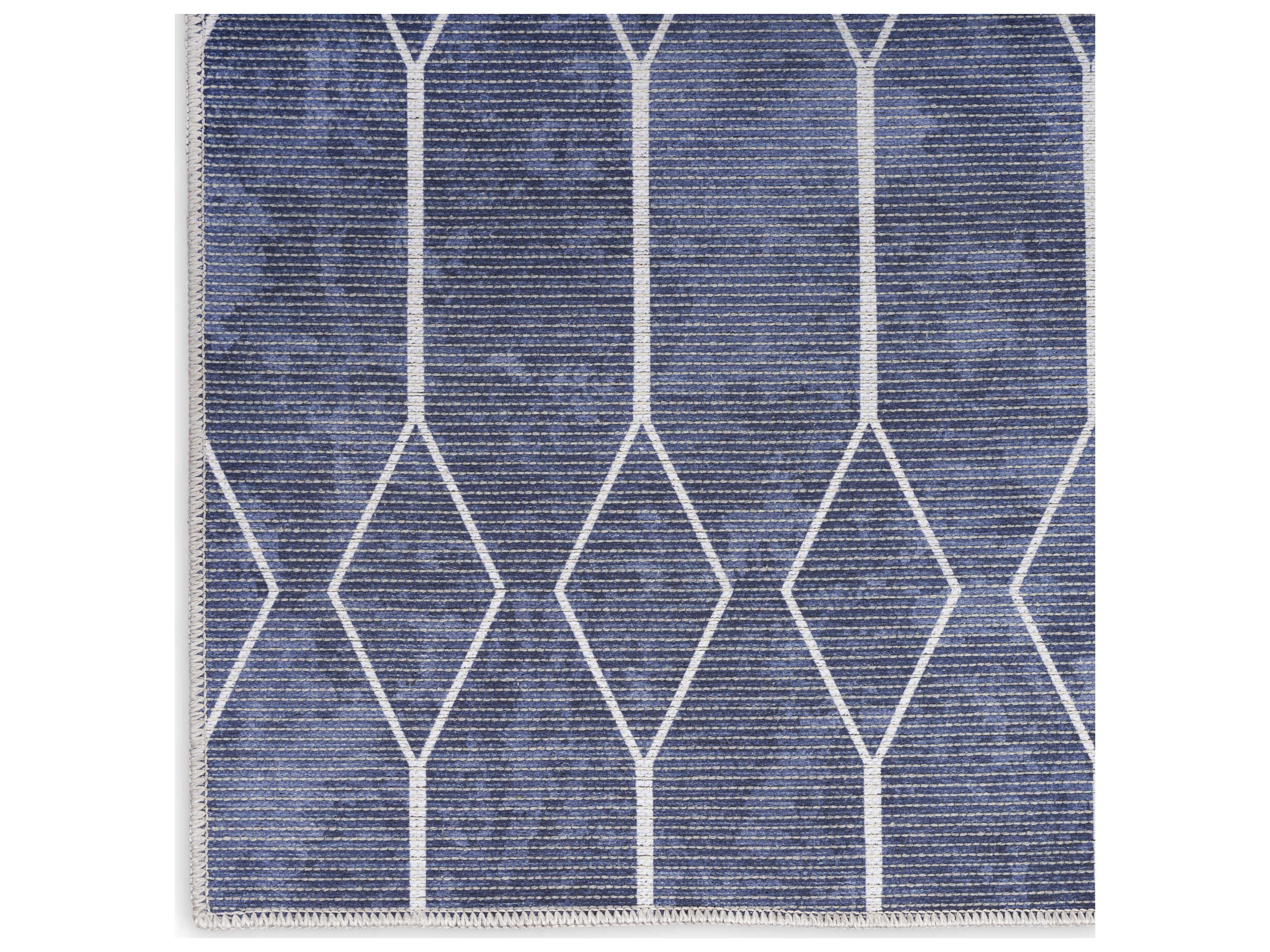 Nourison Machine Washable Series 1 Geometric Runner Area Rug