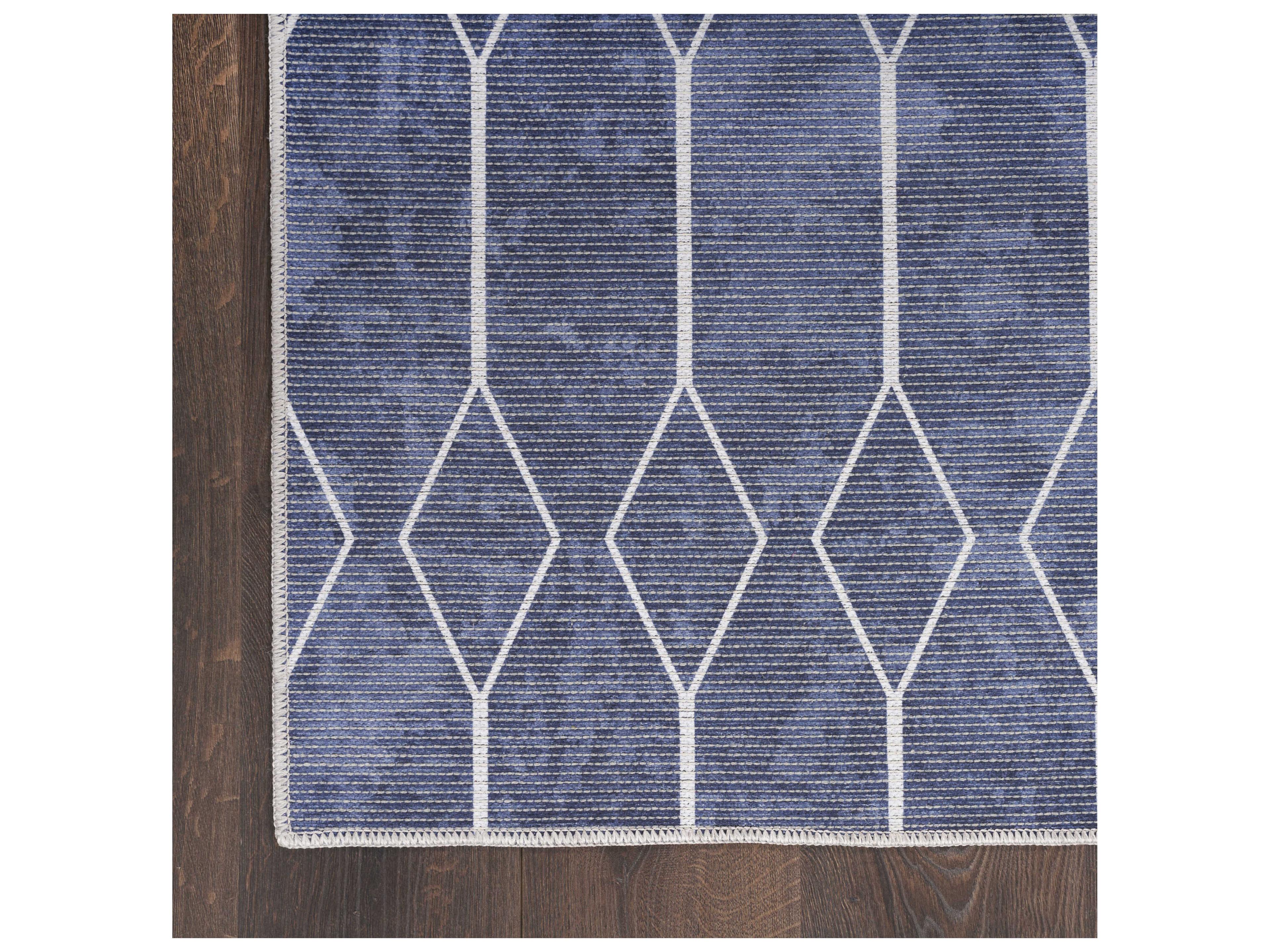 Nourison Machine Washable Series 1 Geometric Runner Area Rug
