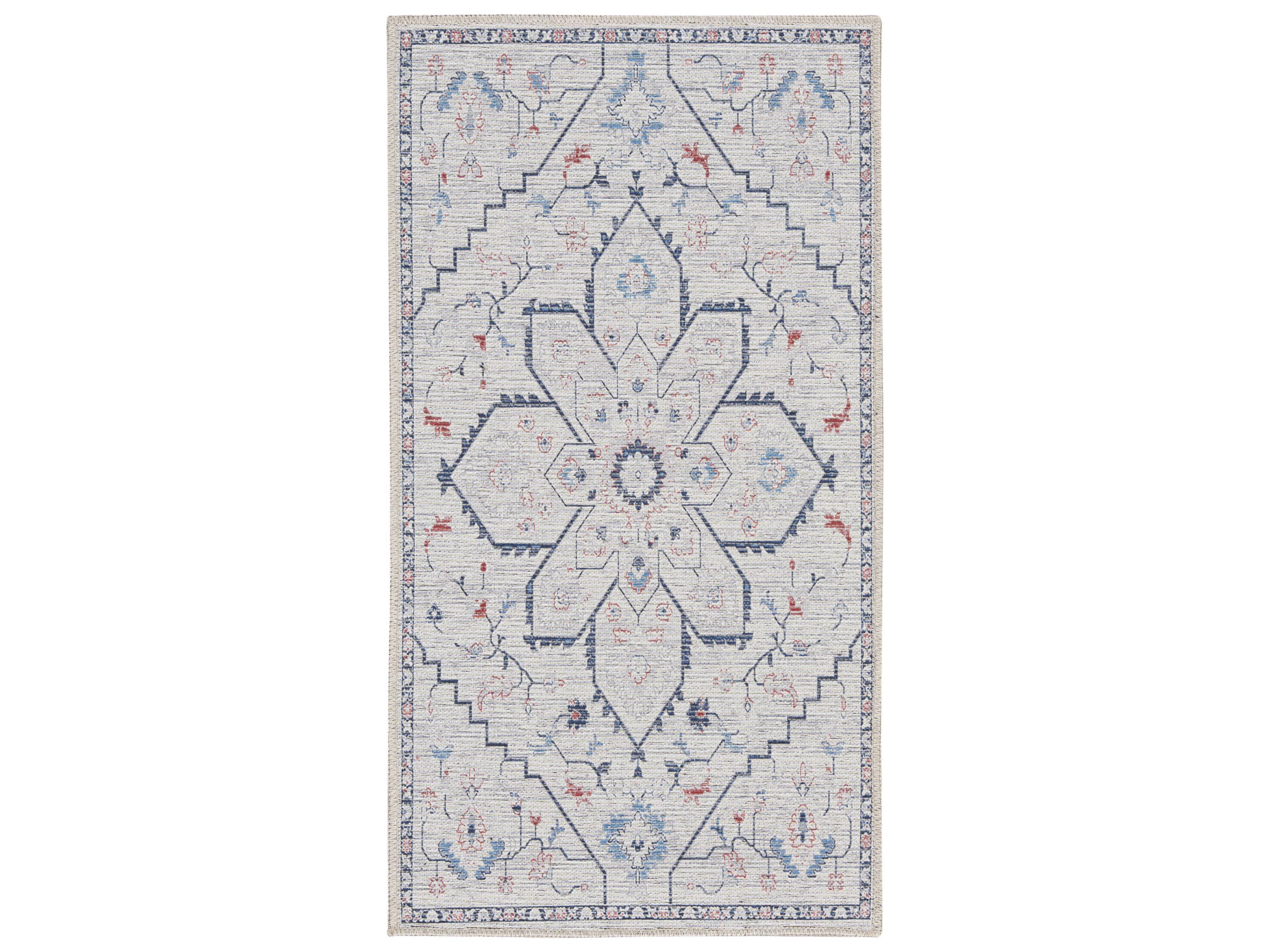 Nourison Machine Washable Series 1 Bordered Area Rug