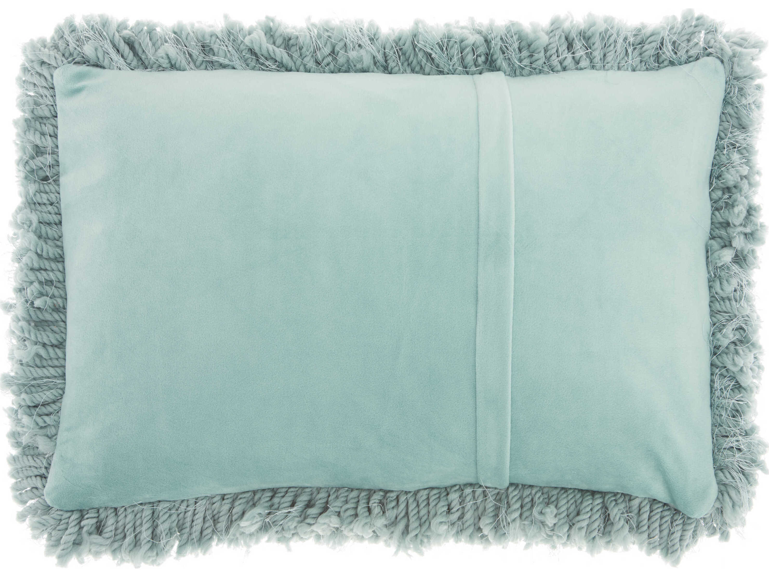 Nourison Shag Celadon Pillow
