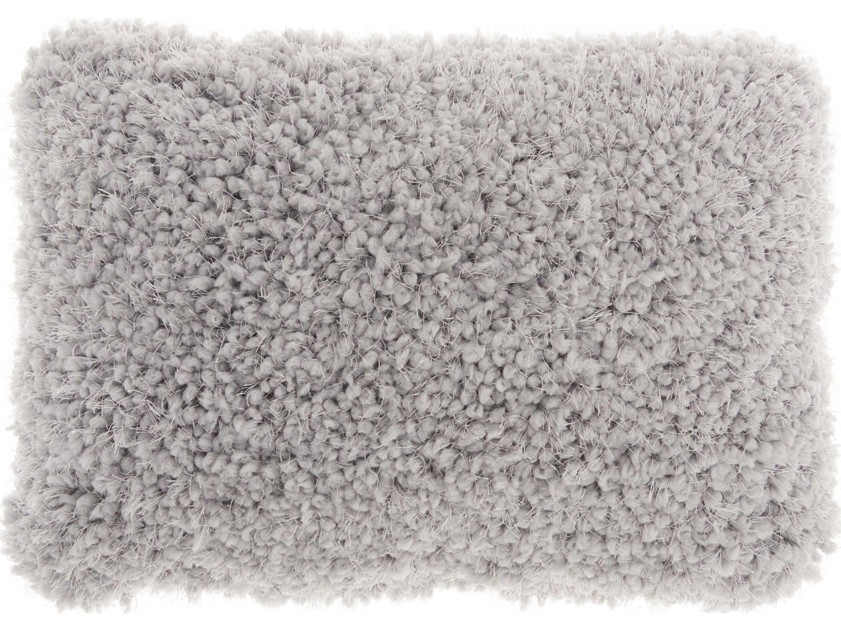Nourison Shag Light Grey Pillow