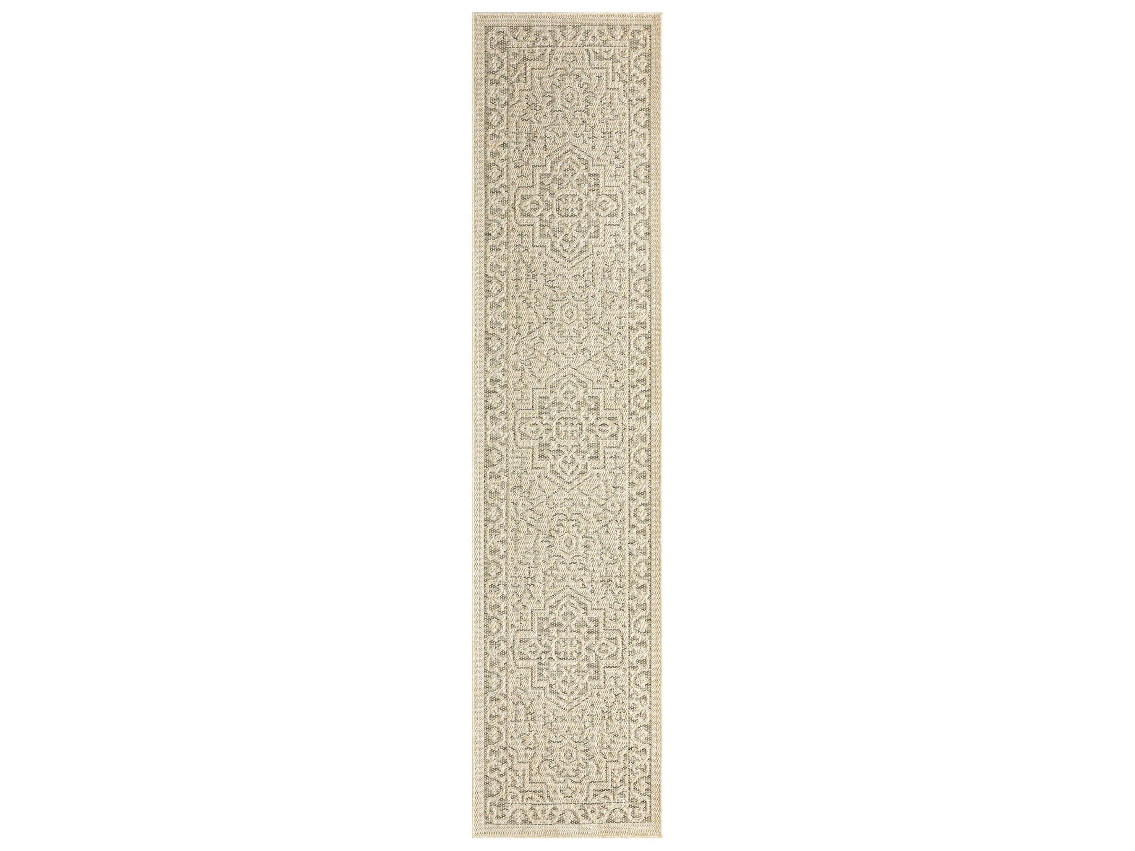 Nourison Tulum Bordered Runner Area Rug