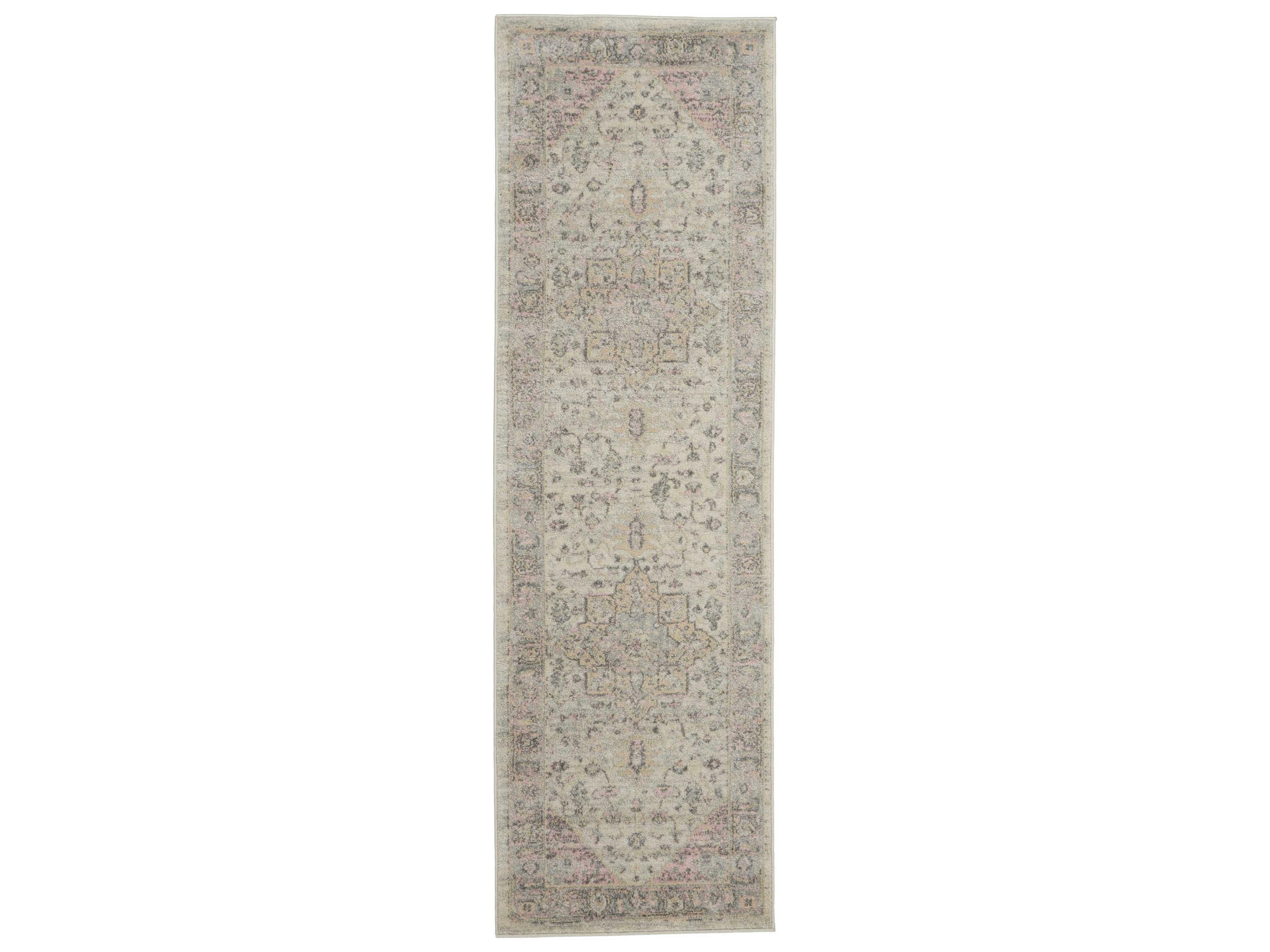 Nourison Tranquil Bordered Runner Area Rug