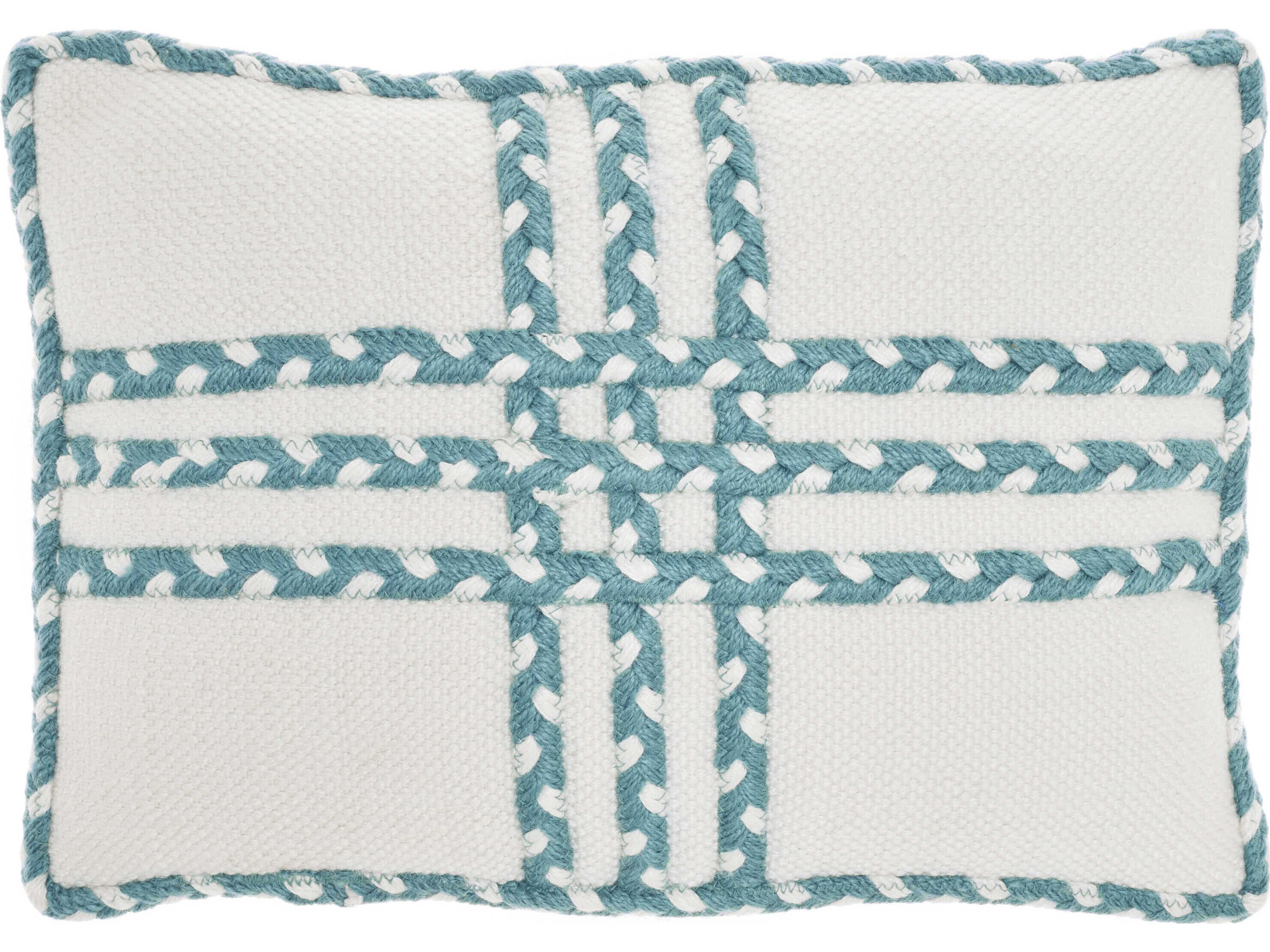 Nourison Outdoor Pillows Turquoise 14" x 20" Pillow