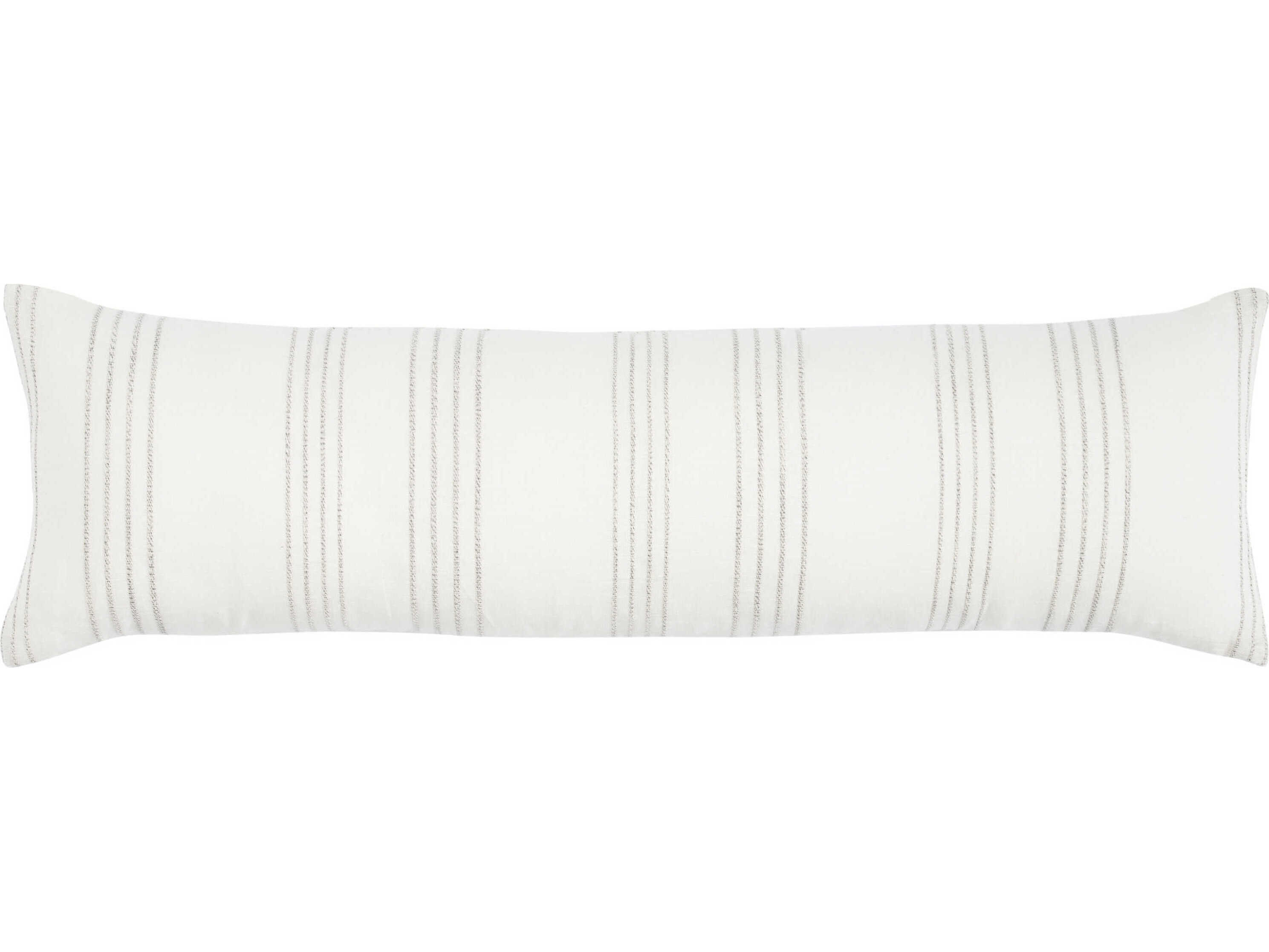 Nourison Life Styles White / Grey 12" x 40" Pillow