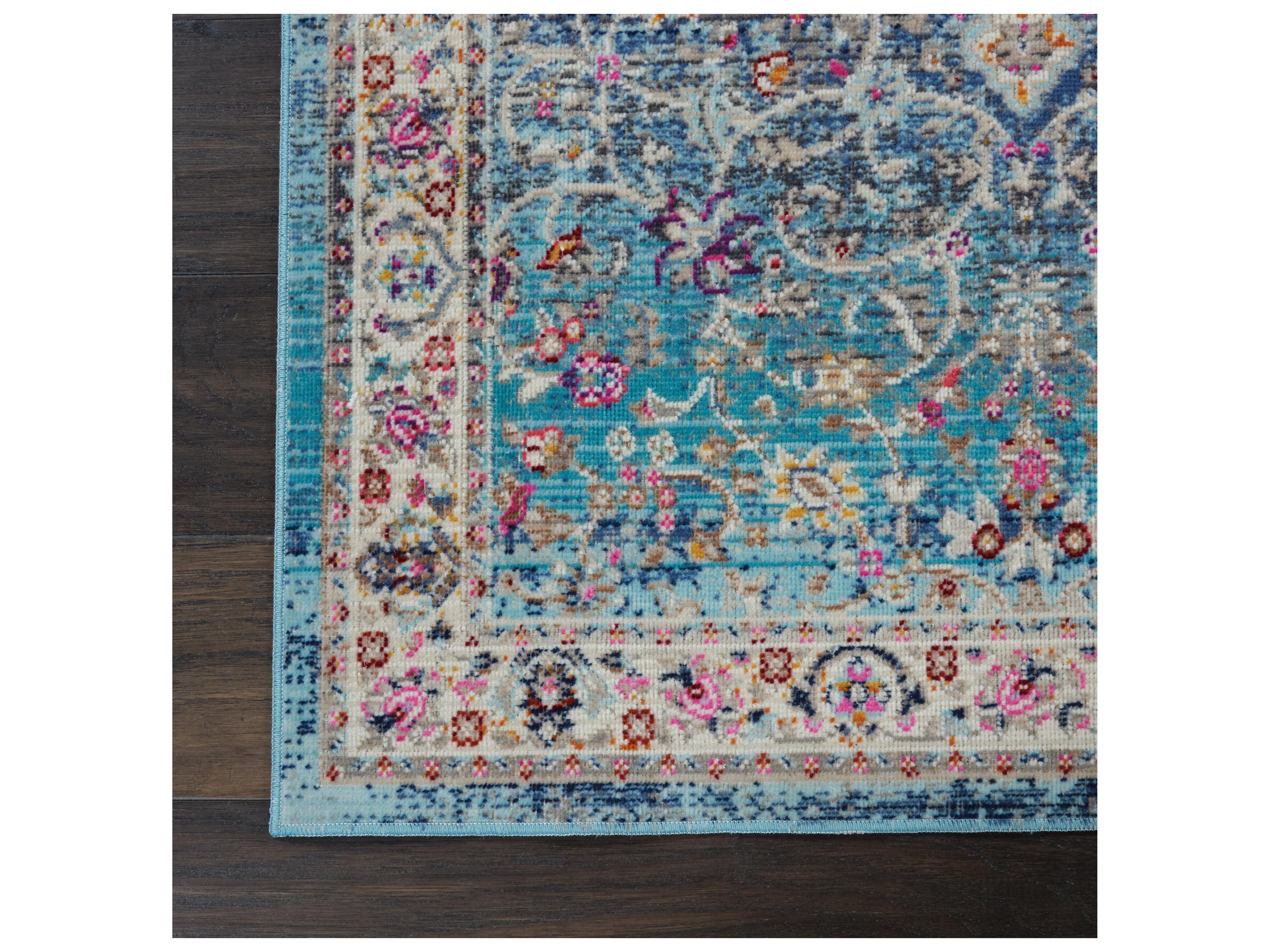 Nourison Vintage Kashan Bordered Runner Area Rug
