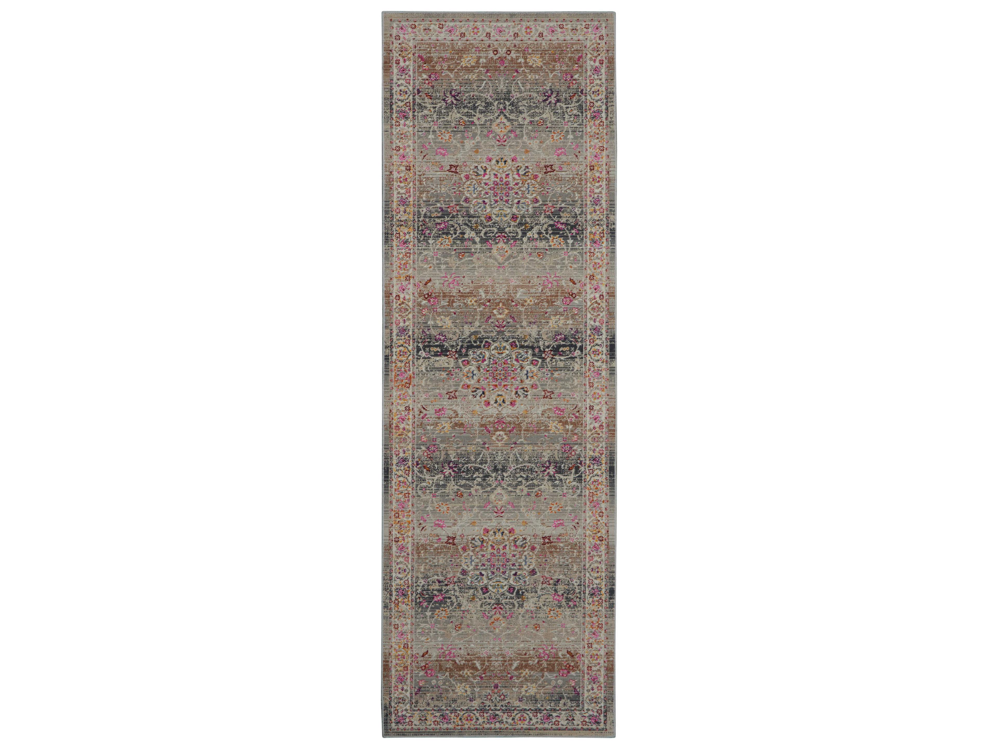 Nourison Vintage Kashan Bordered Runner Area Rug