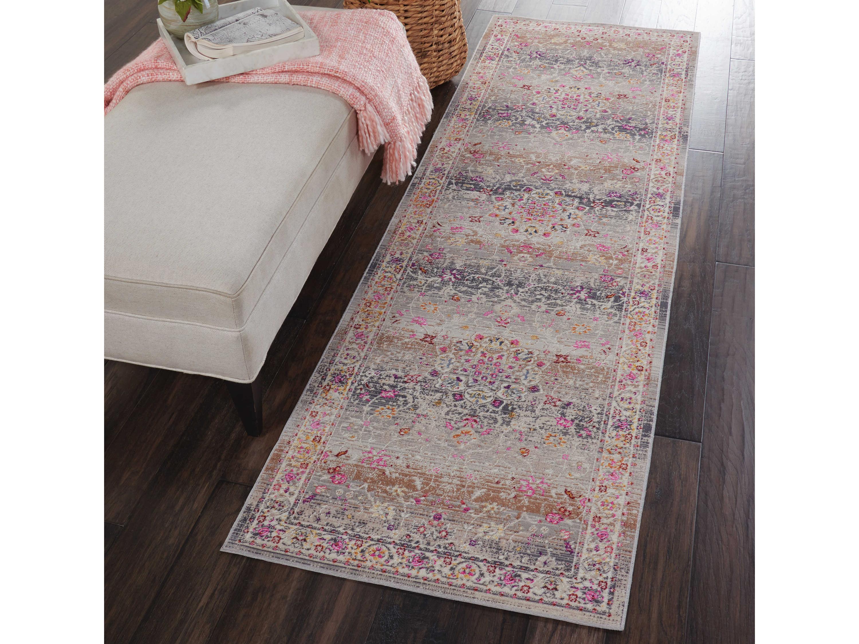 Nourison Vintage Kashan Bordered Runner Area Rug