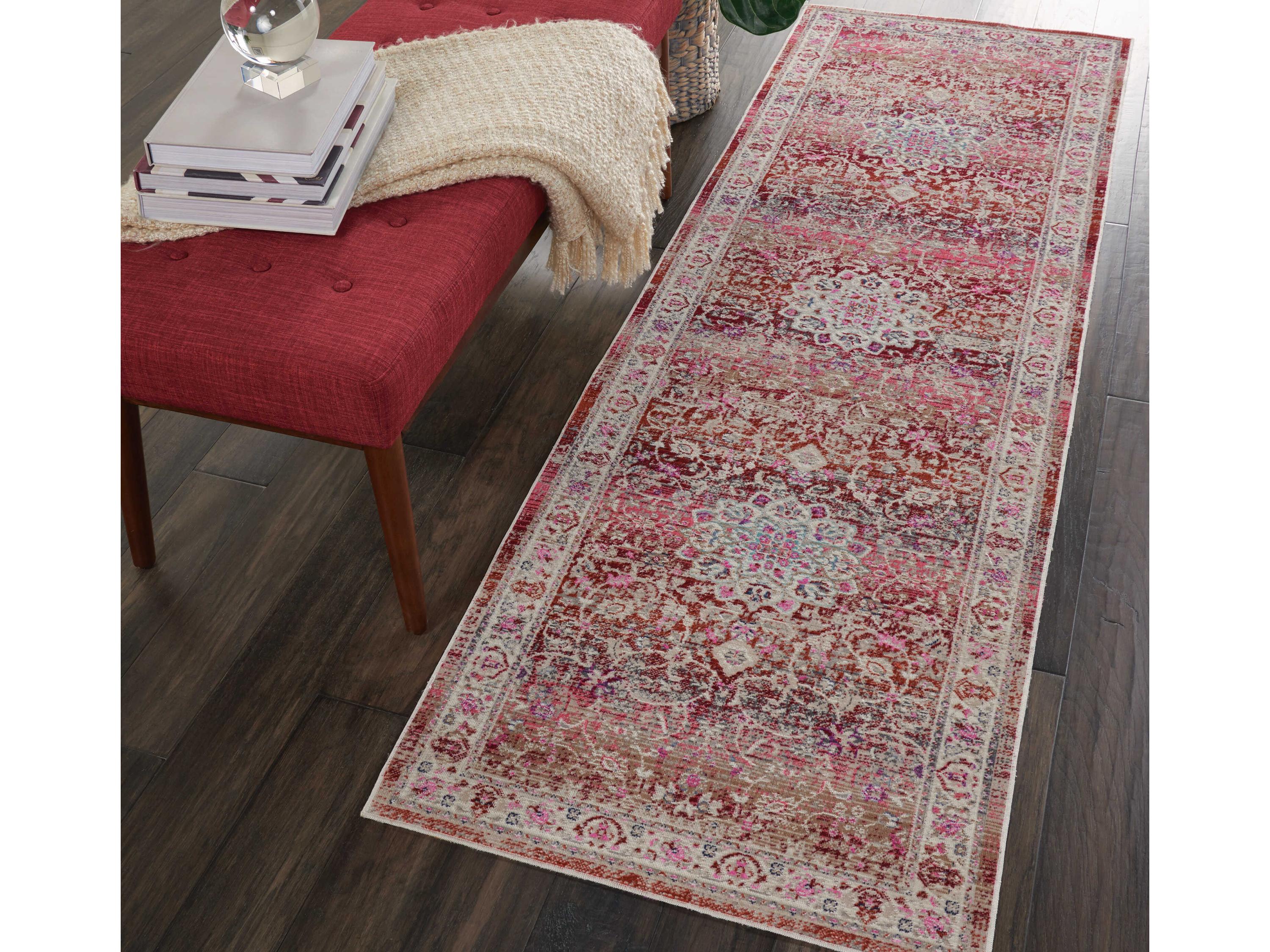 Nourison Vintage Kashan Bordered Runner Area Rug