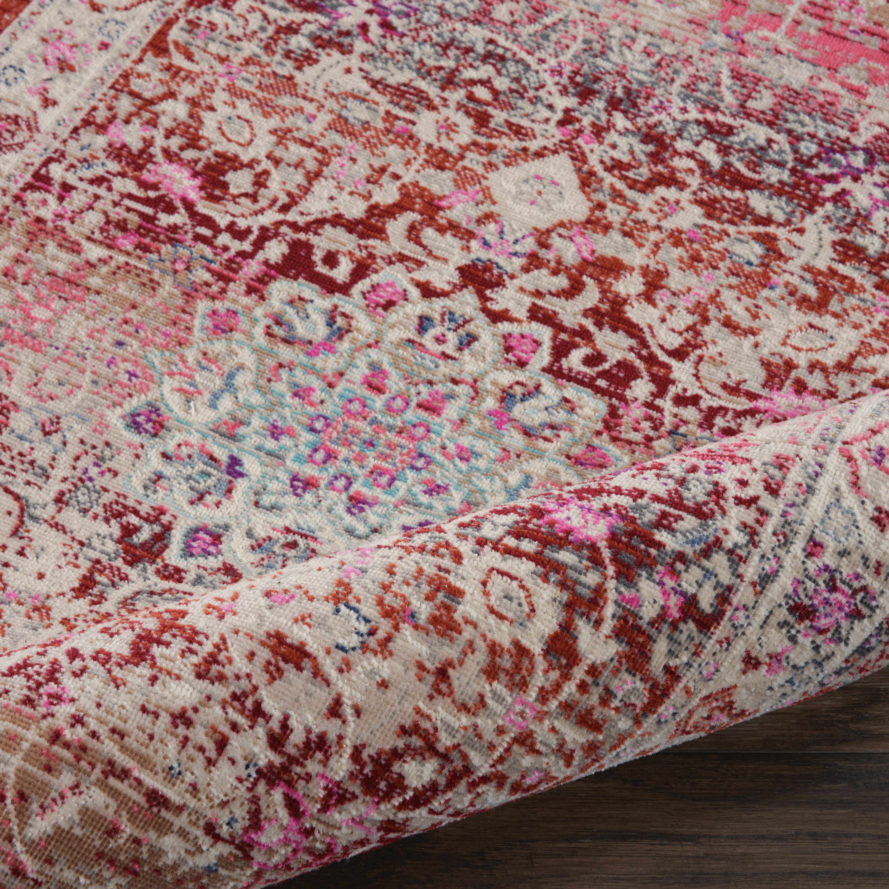 Nourison Vintage Kashan Bordered Runner Area Rug