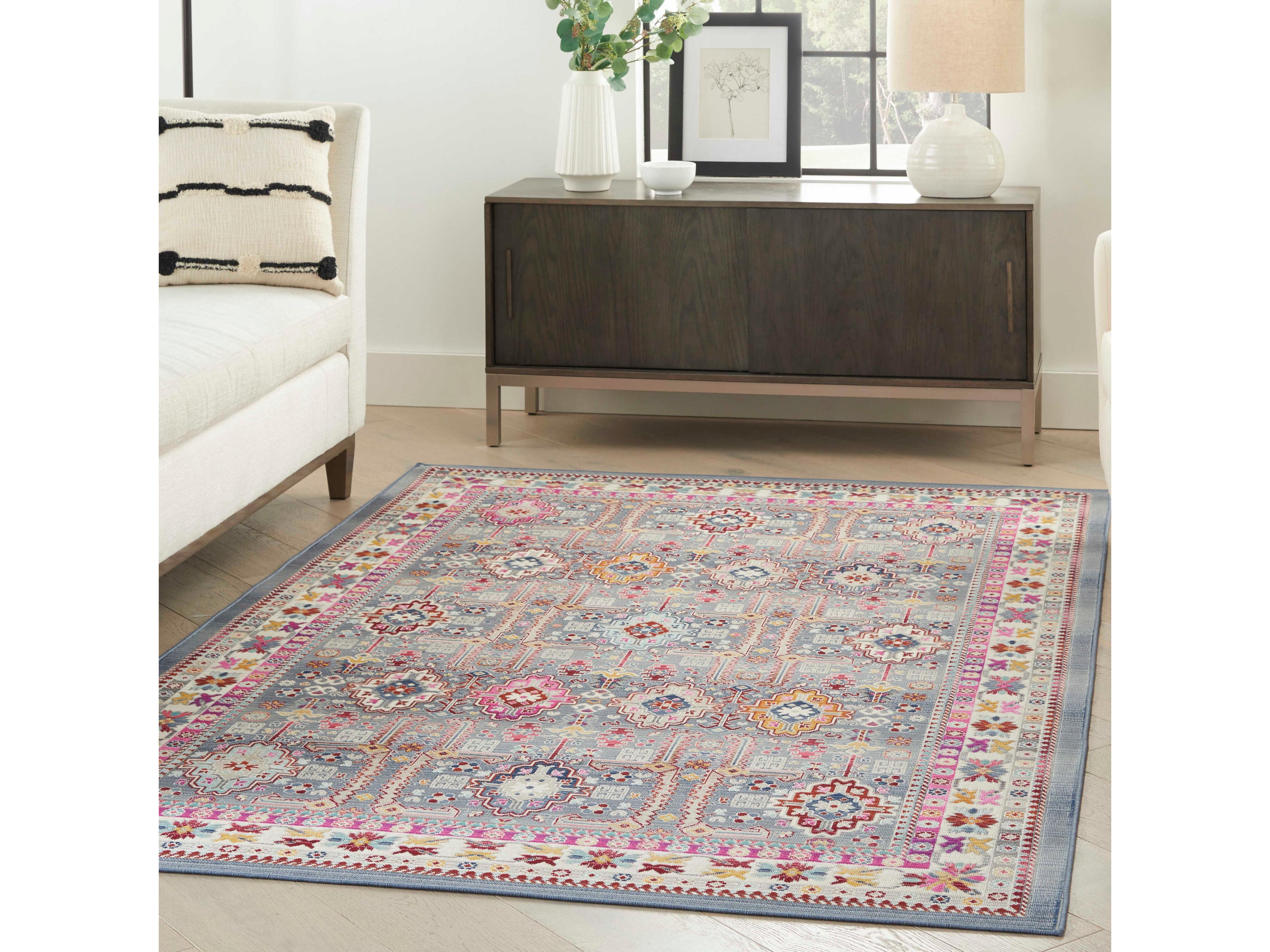 Nourison Vintage Kashan Bordered Area Rug