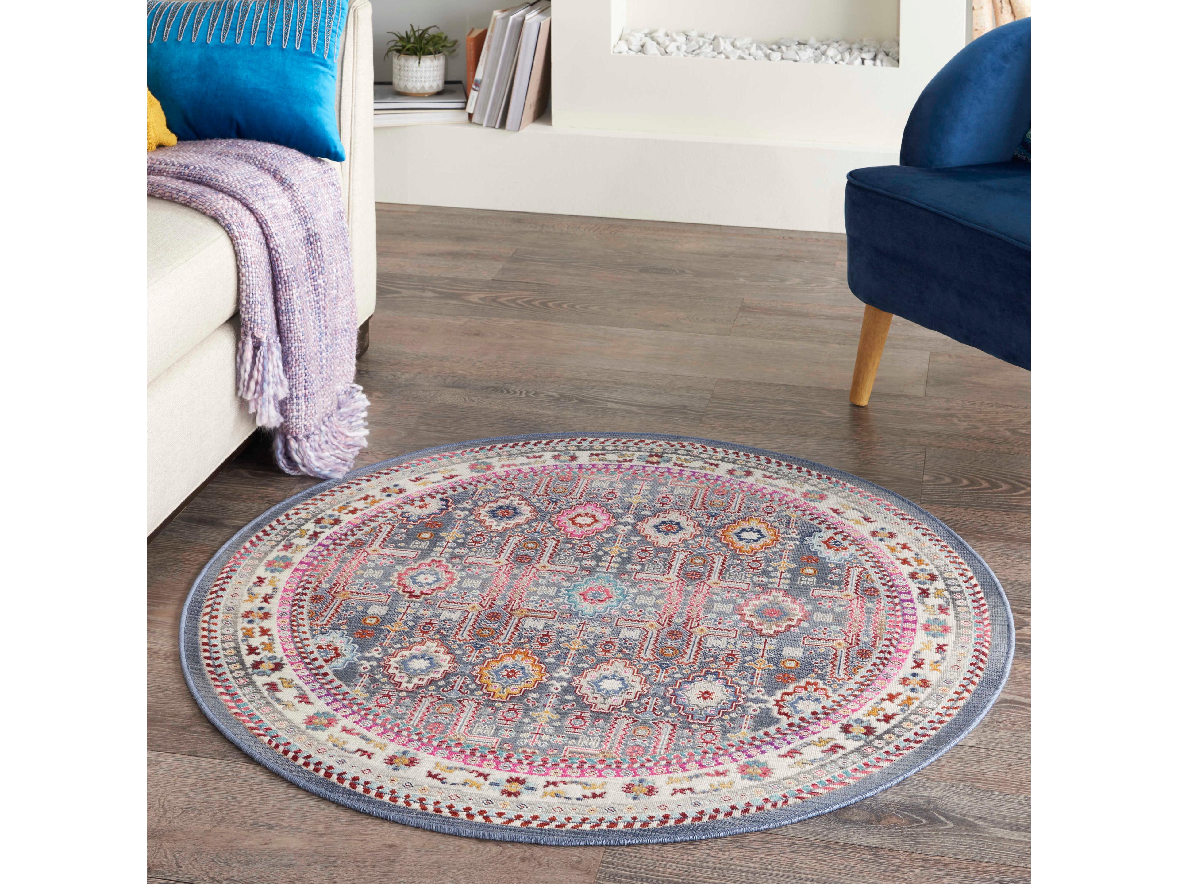 Nourison Vintage Kashan Bordered Area Rug