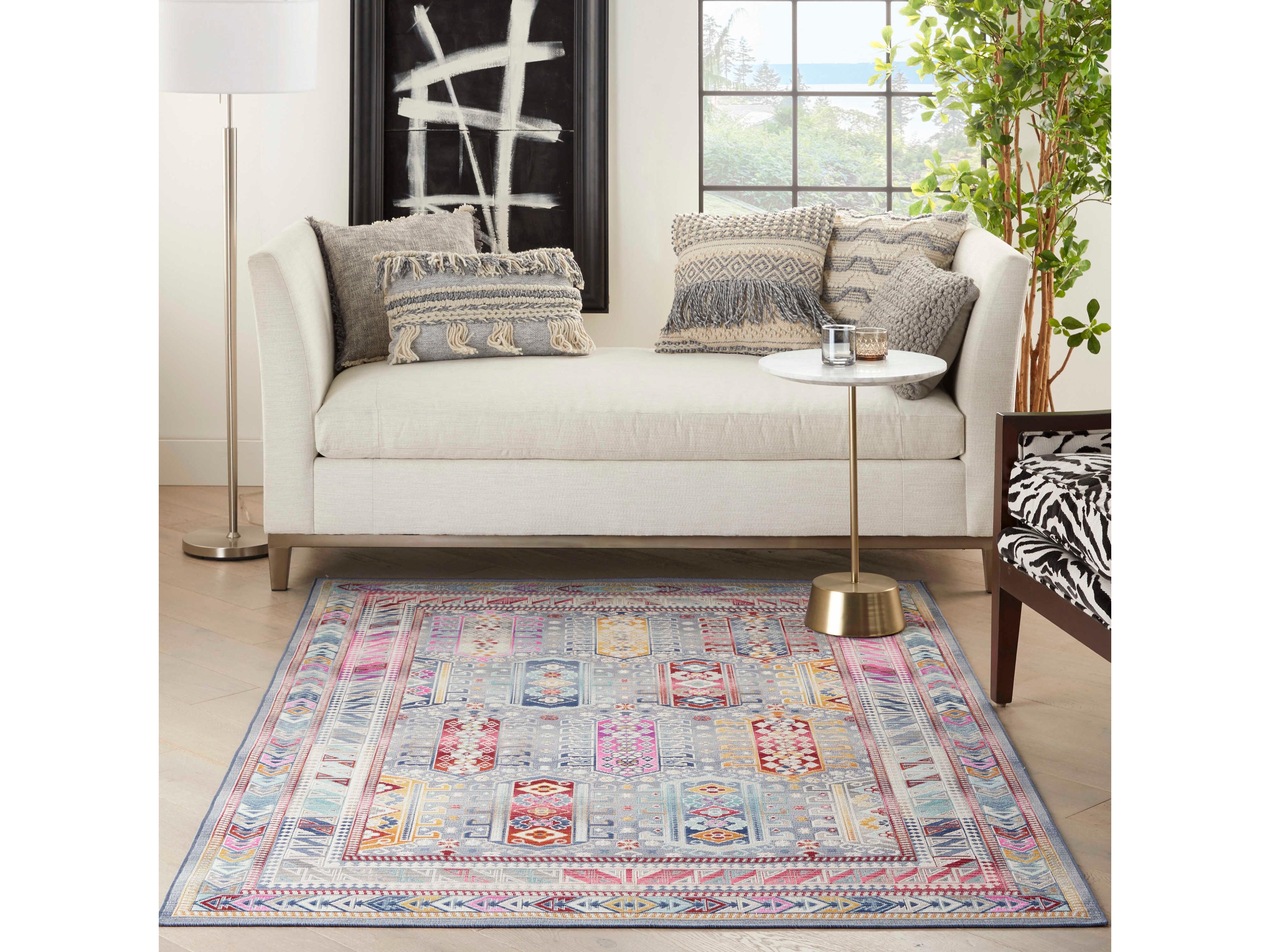 Nourison Vintage Kashan Bordered Area Rug