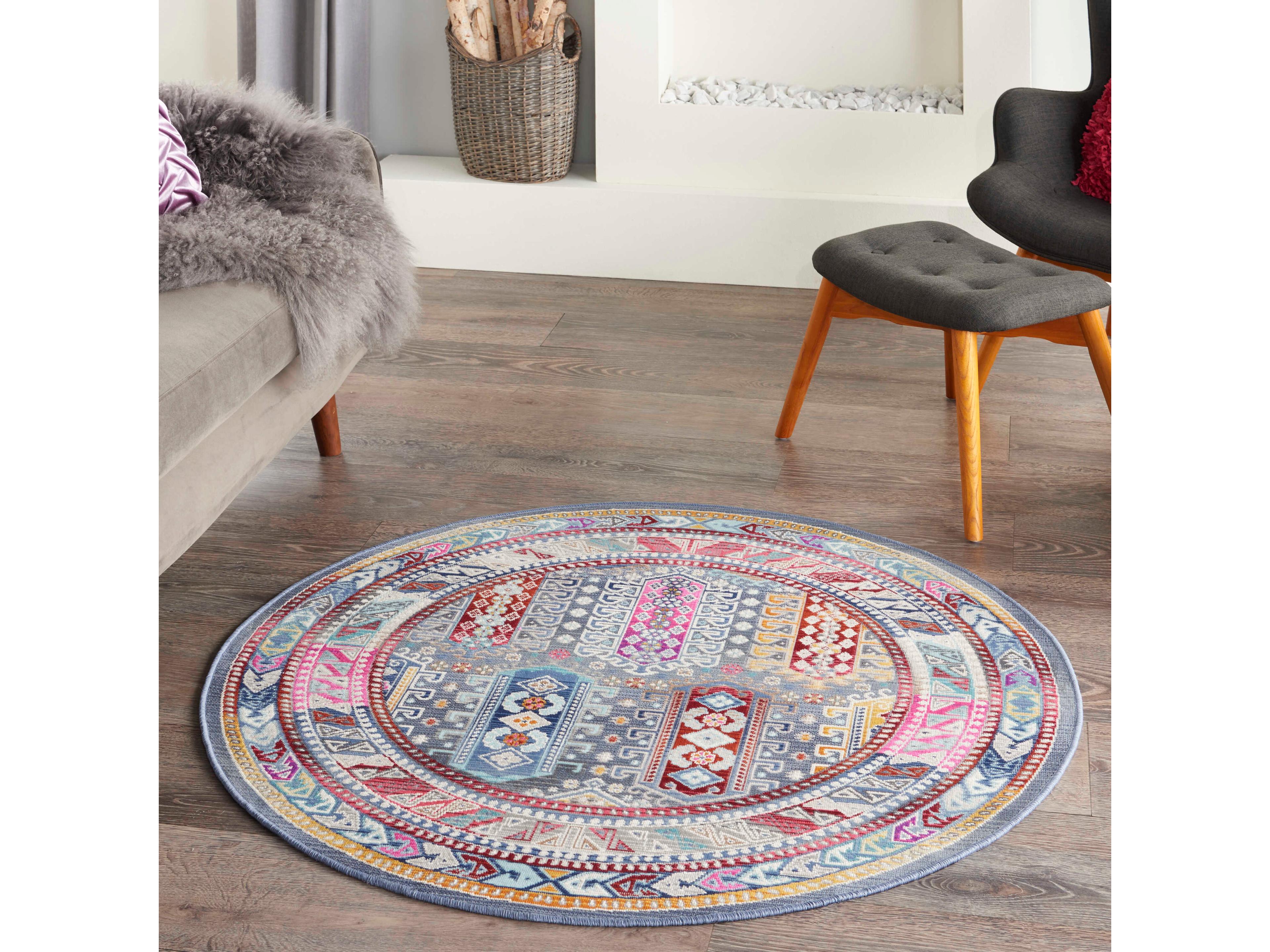 Nourison Vintage Kashan Bordered Area Rug