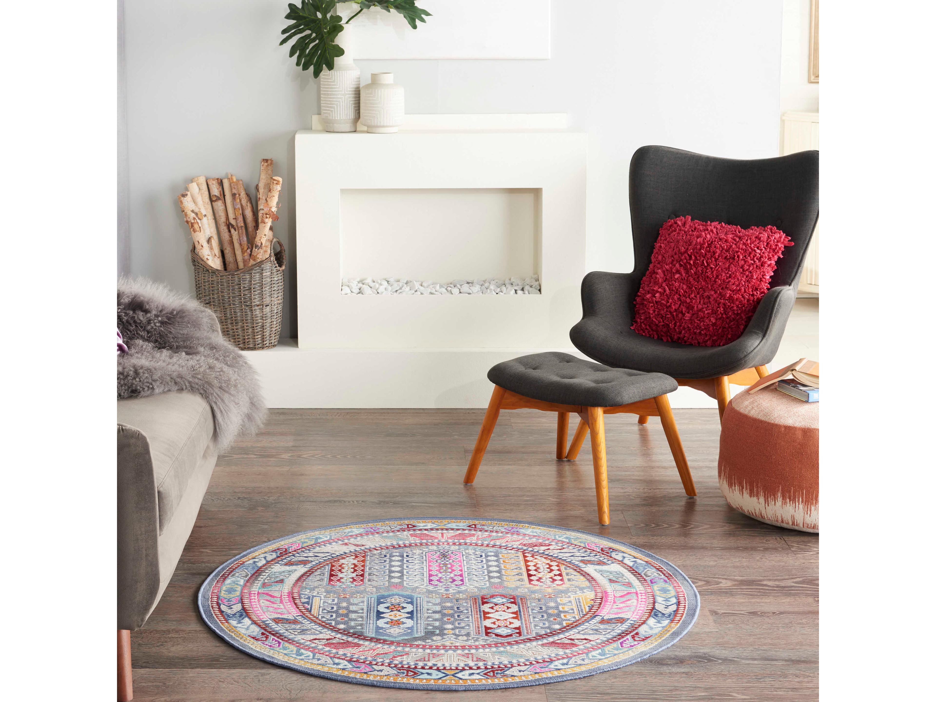 Nourison Vintage Kashan Bordered Area Rug