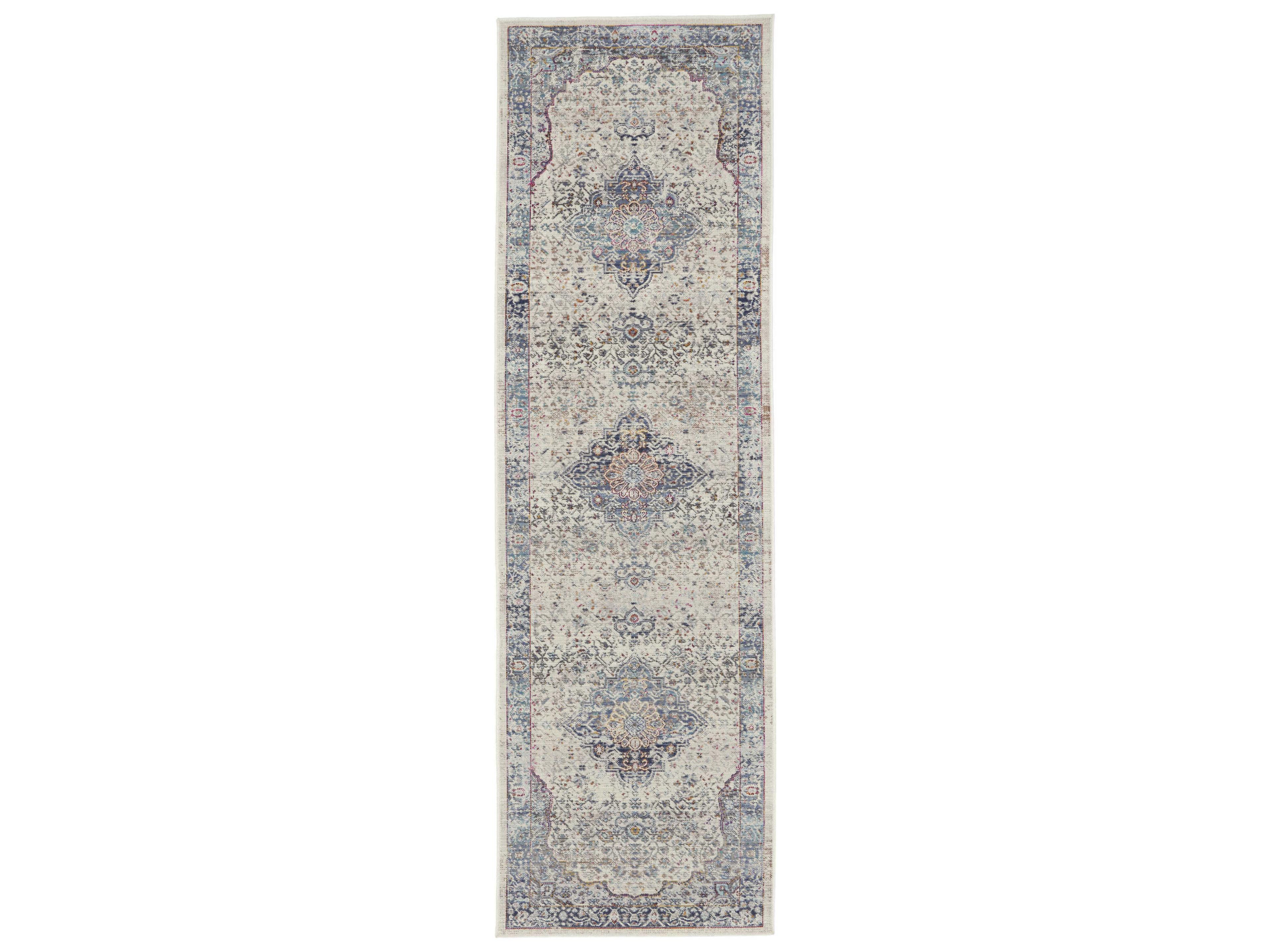 Nourison Vintage Kashan Bordered Runner Area Rug