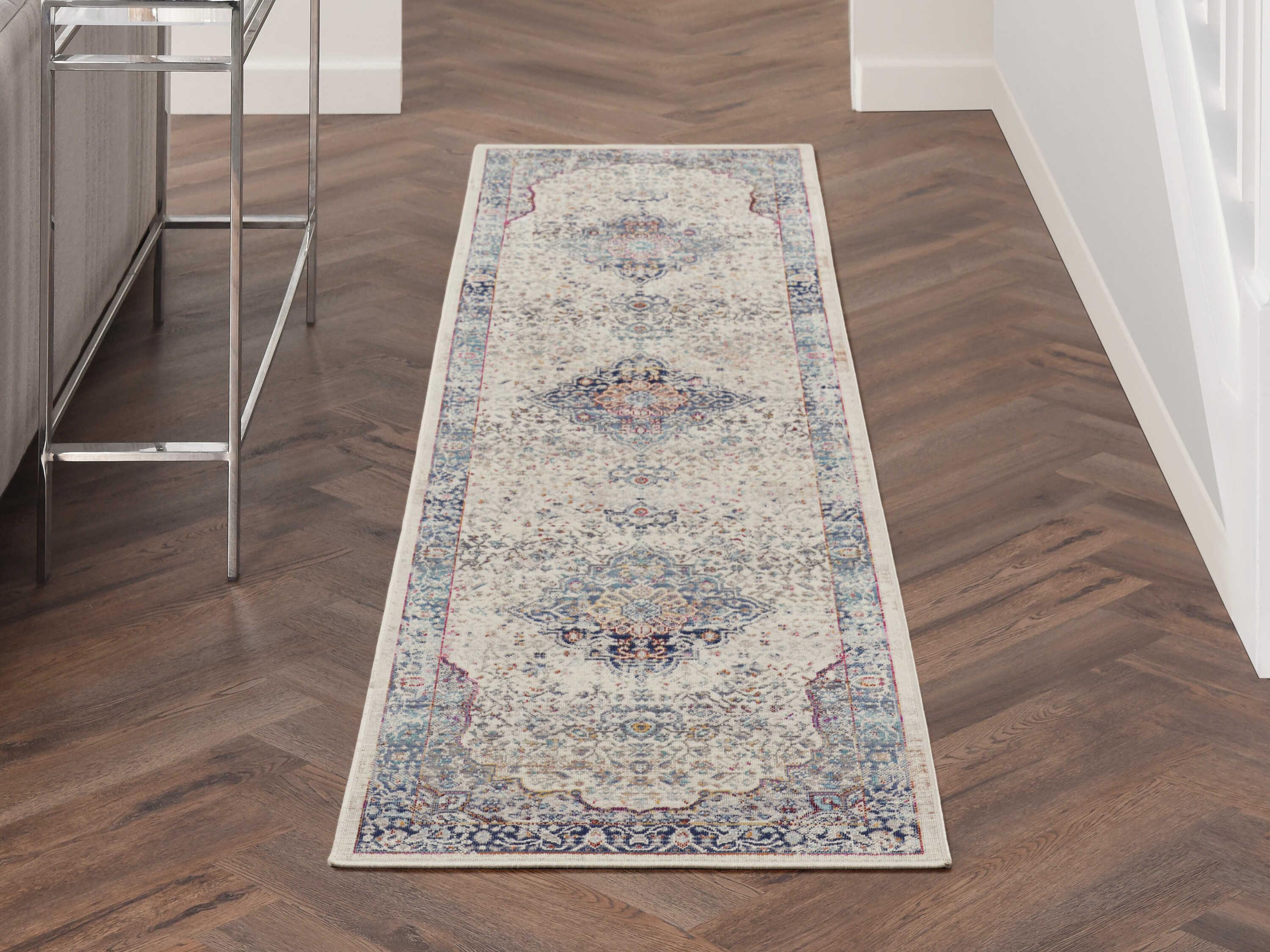 Nourison Vintage Kashan Bordered Runner Area Rug
