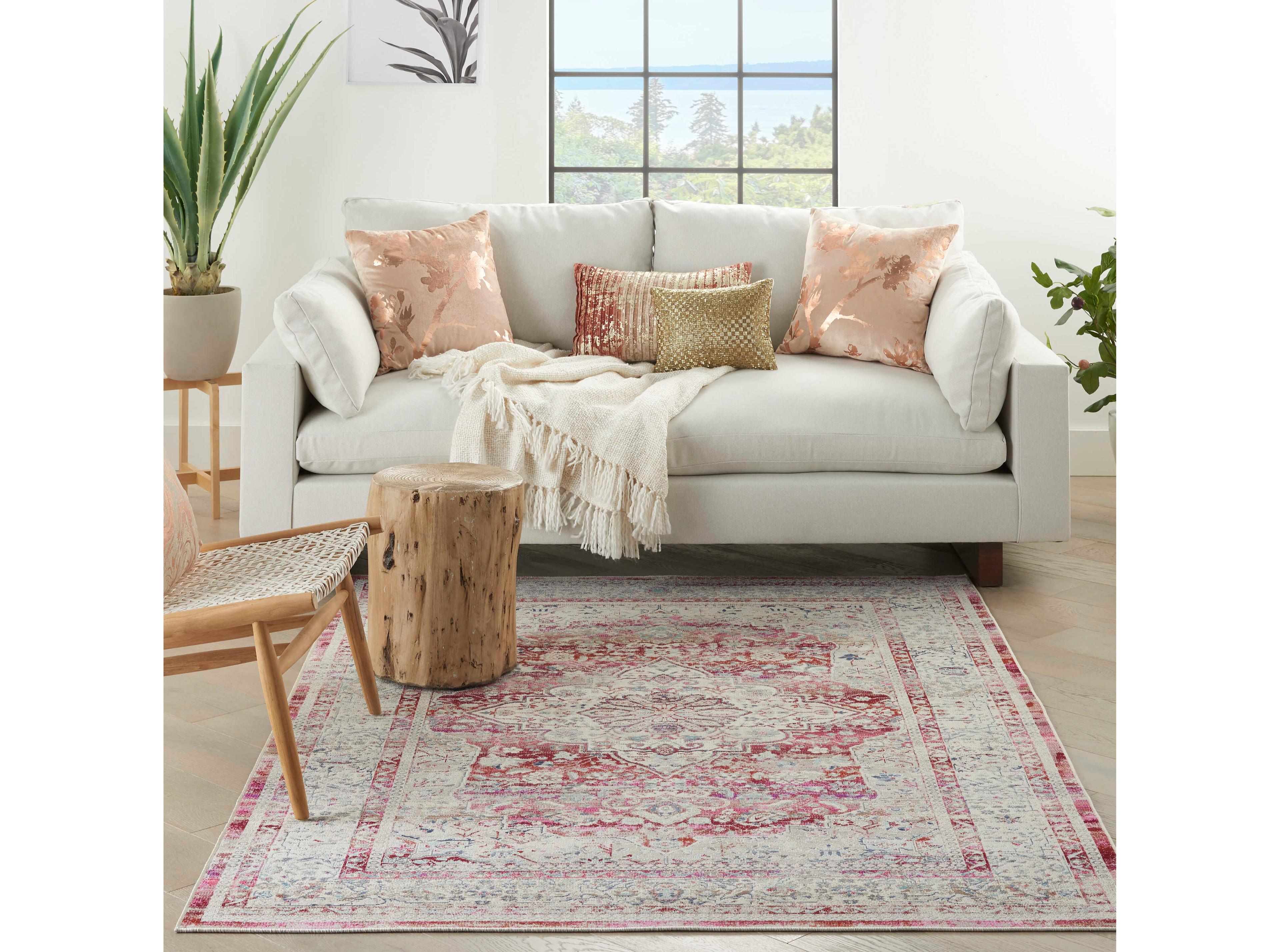 Nourison Vintage Kashan Bordered Area Rug