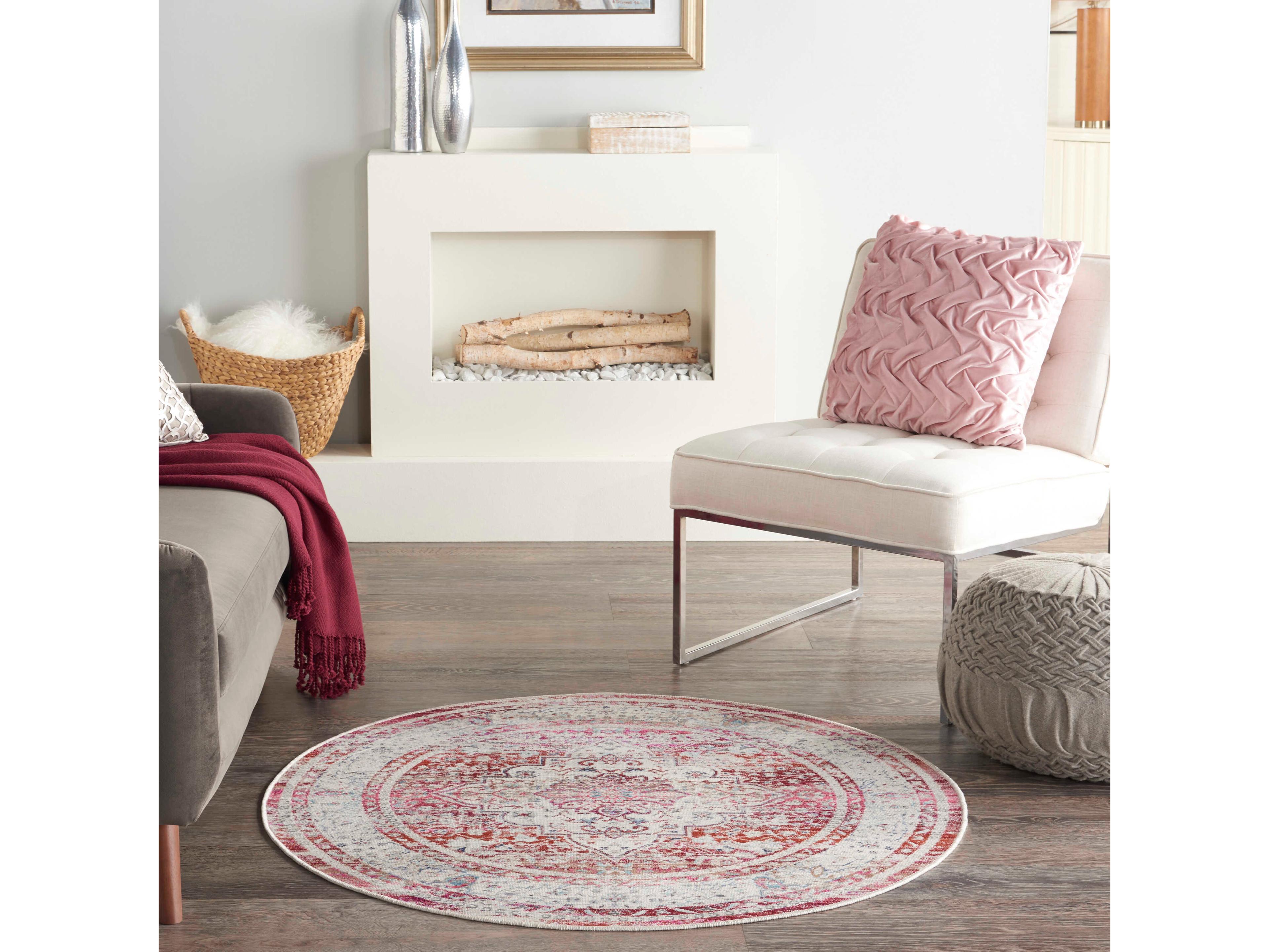 Nourison Vintage Kashan Bordered Area Rug