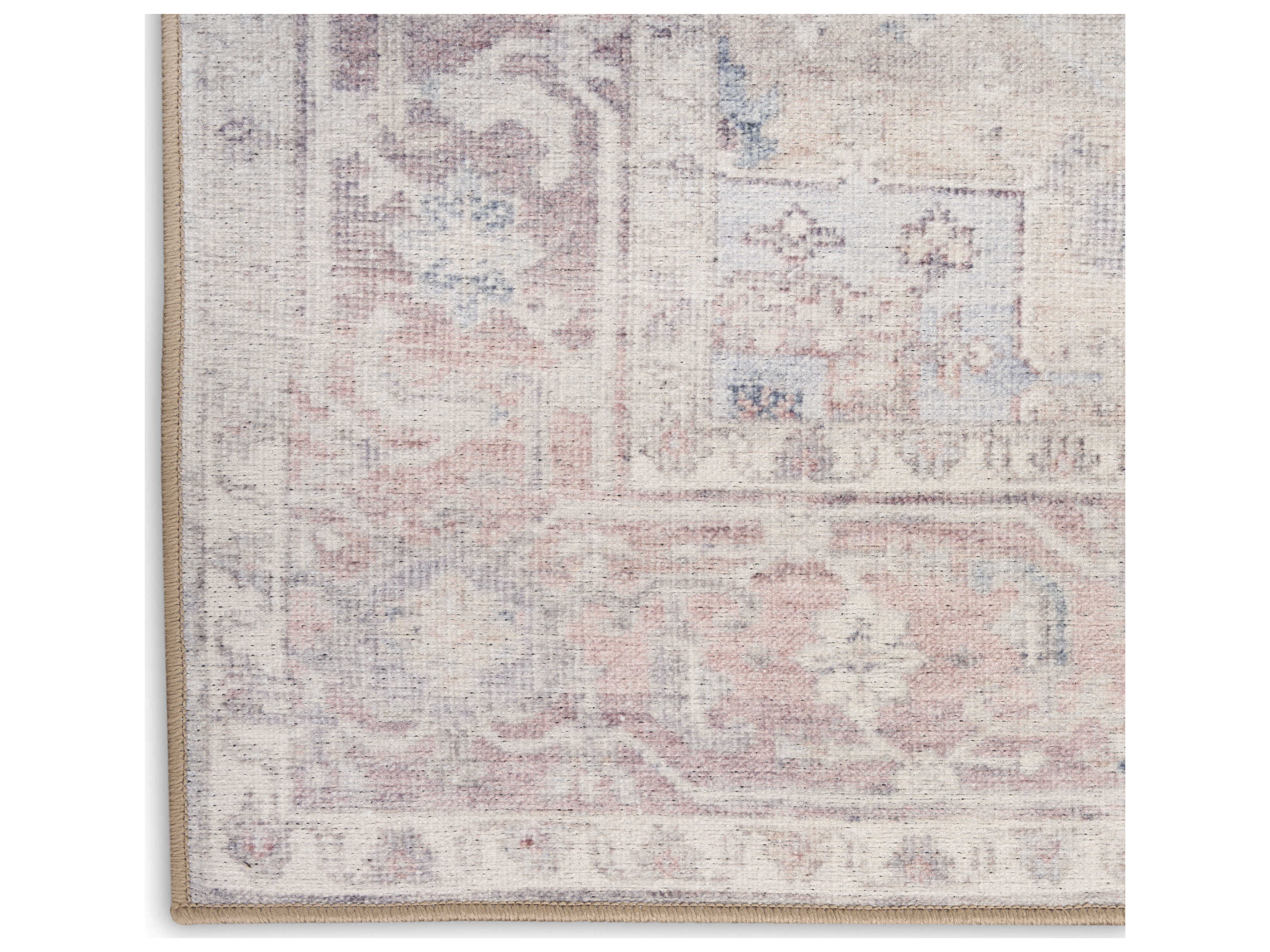 Nourison Vintage Washables Bordered Runner Area Rug