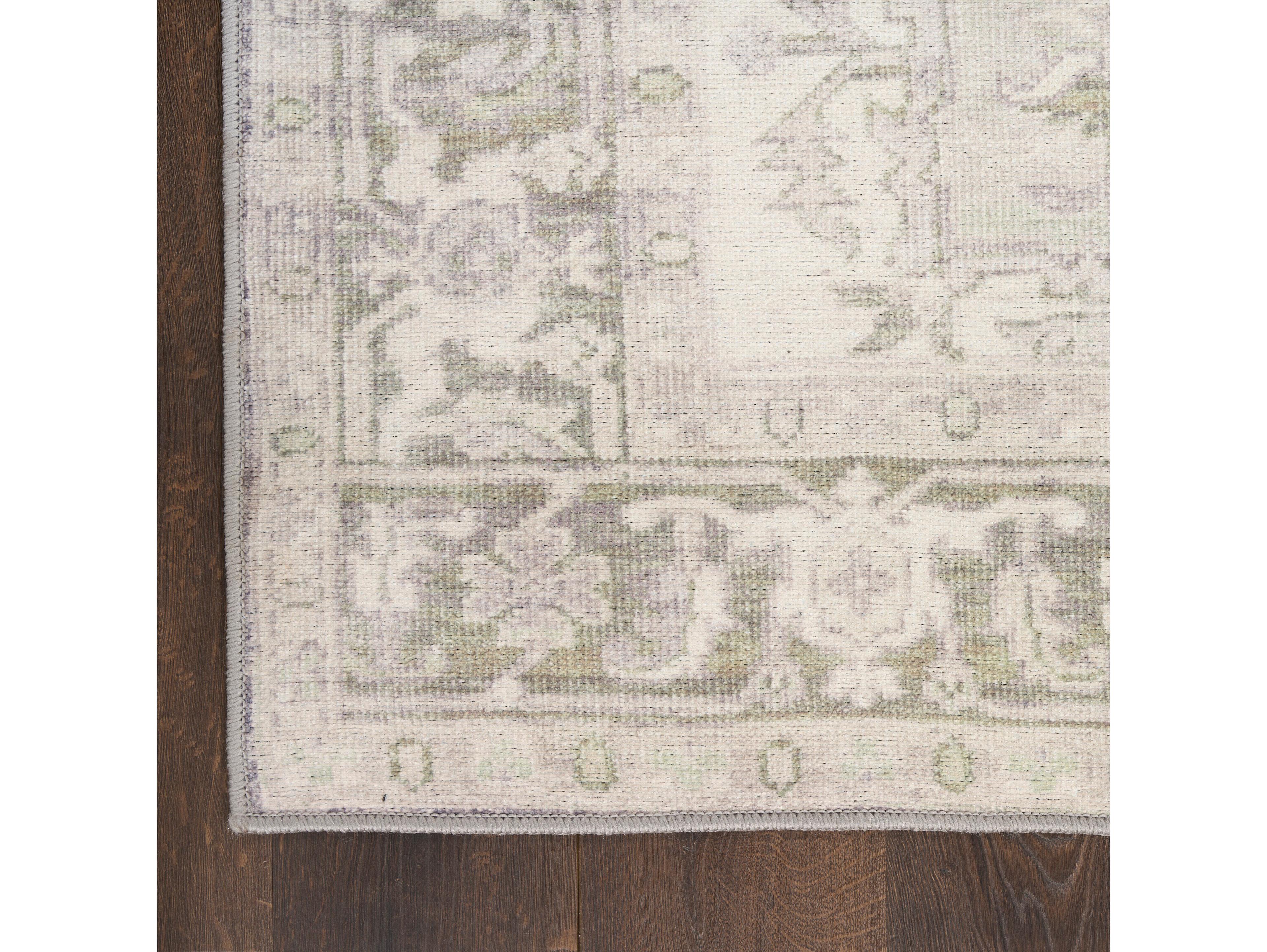 Nourison Vintage Washables Bordered Runner Area Rug