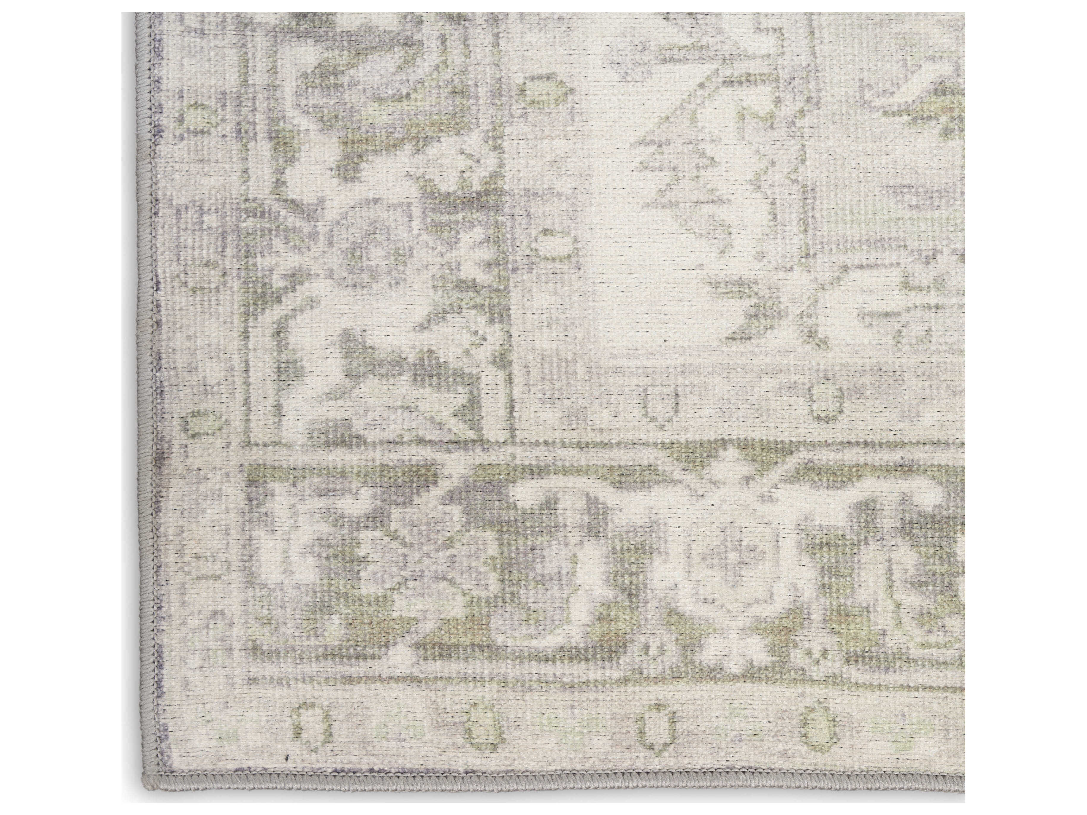 Nourison Vintage Washables Bordered Runner Area Rug