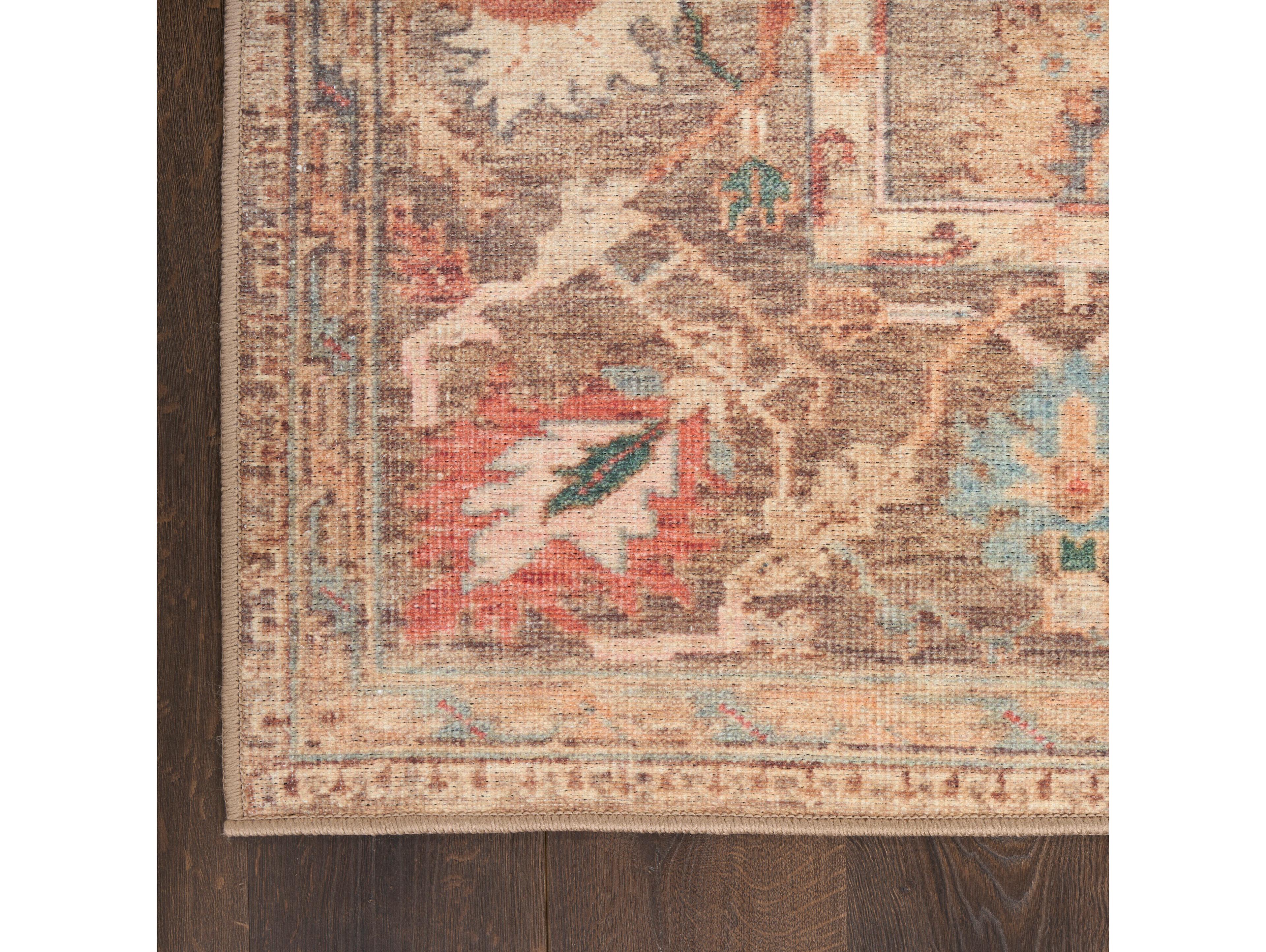 Nourison Vintage Washables Bordered Runner Area Rug