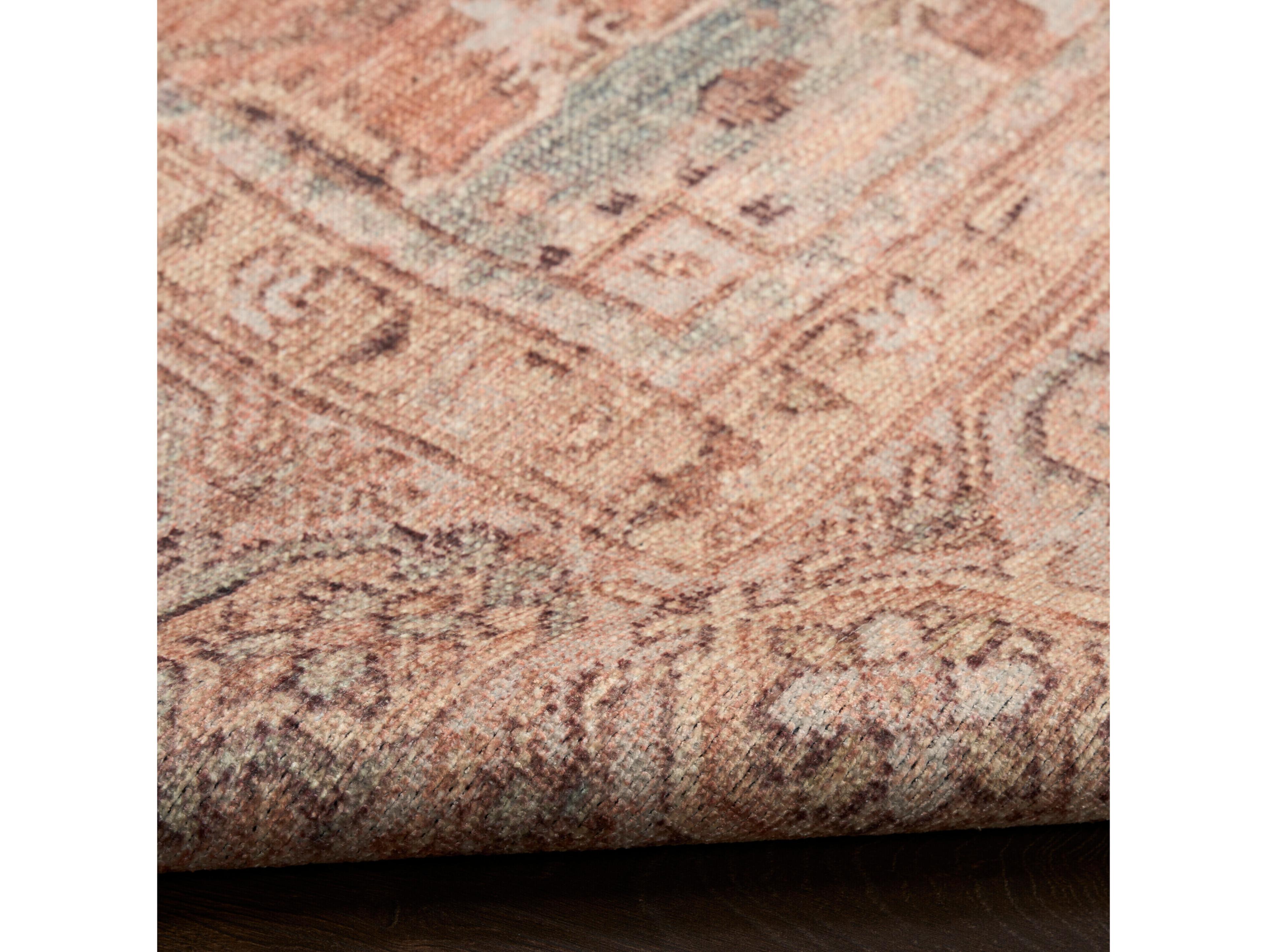 Nourison Vintage Washables Bordered Runner Area Rug