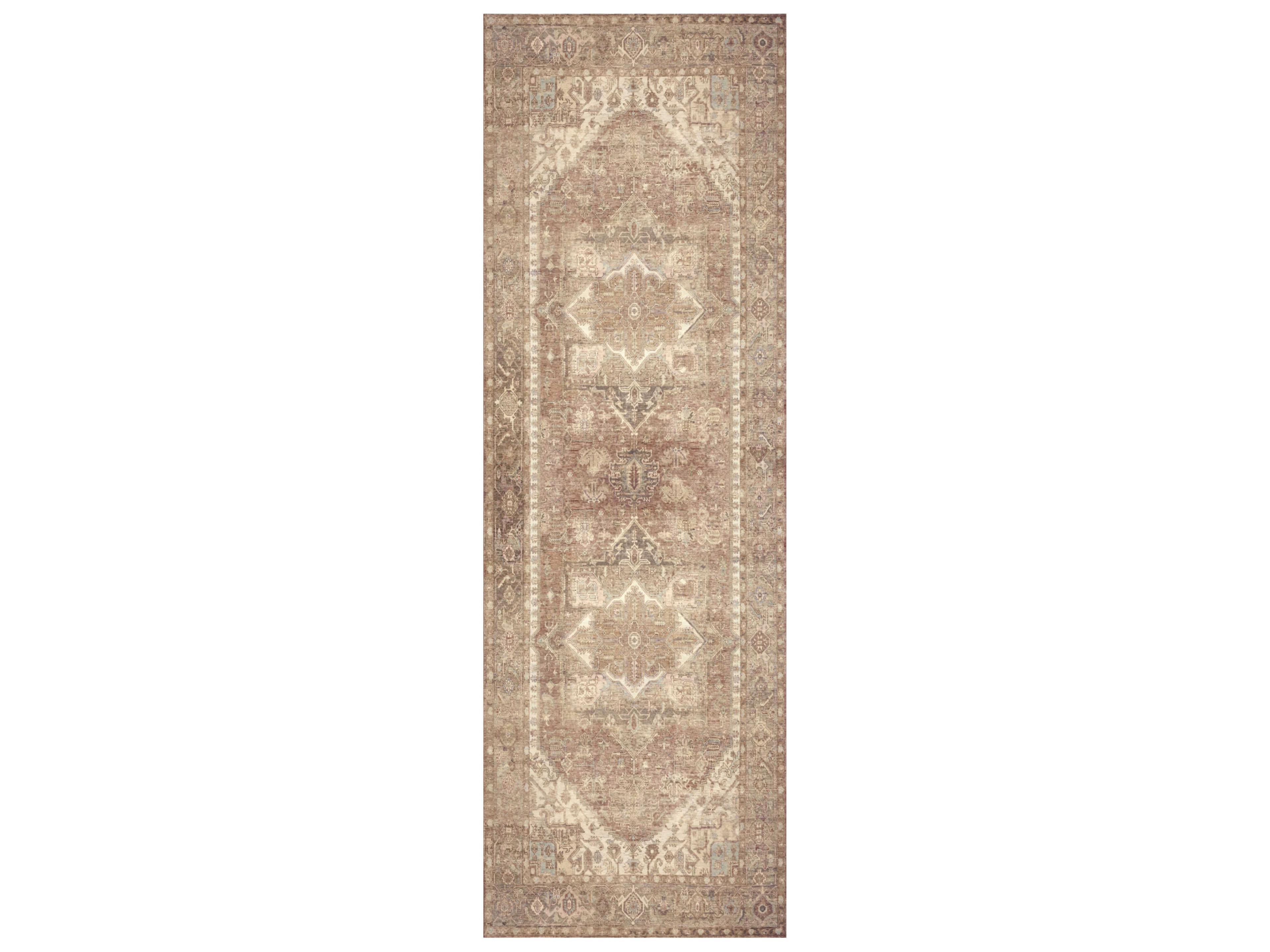 Nourison Vintage Washables Bordered Runner Area Rug