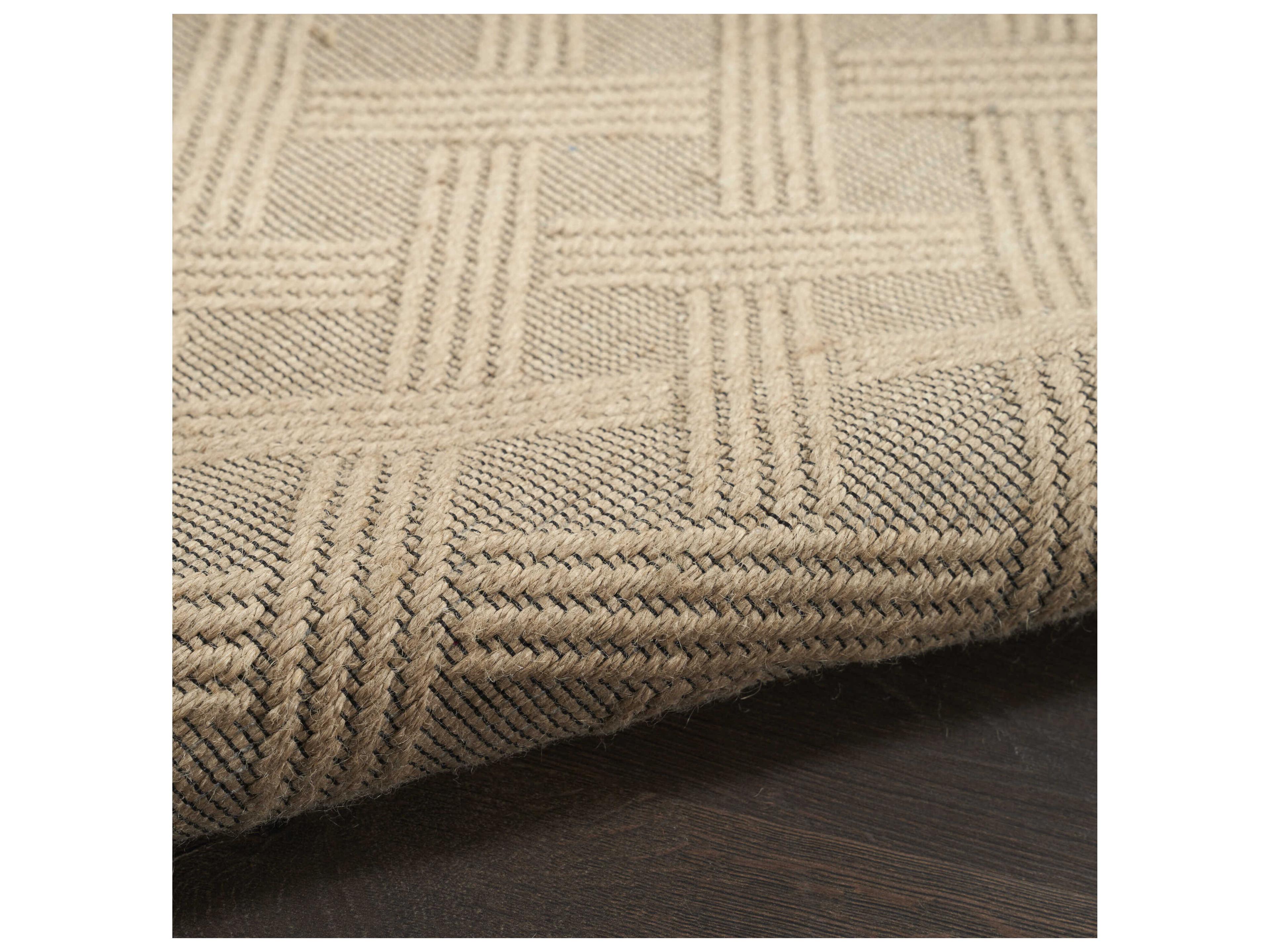 Nourison Washable Jute Rectangular Area Rug