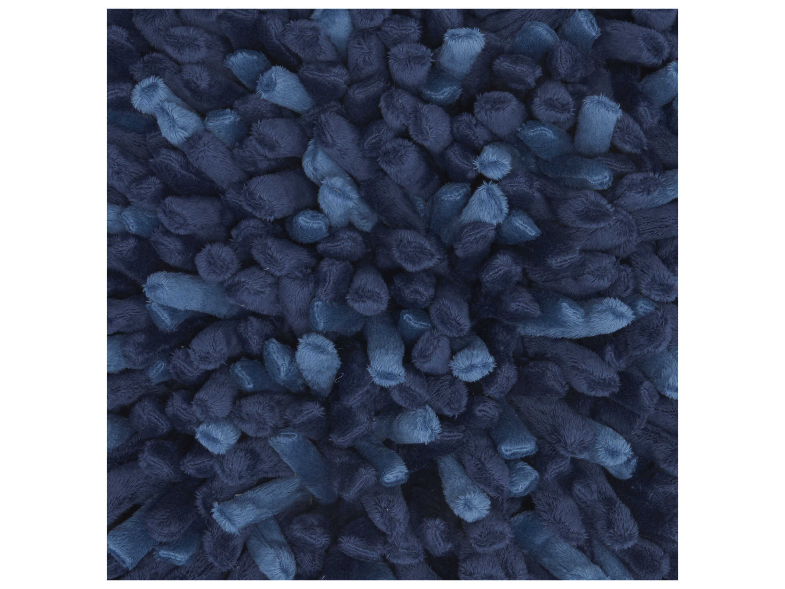 Nourison Sofia Navy 20" x 20" Velvet Sponge Finger Pillow