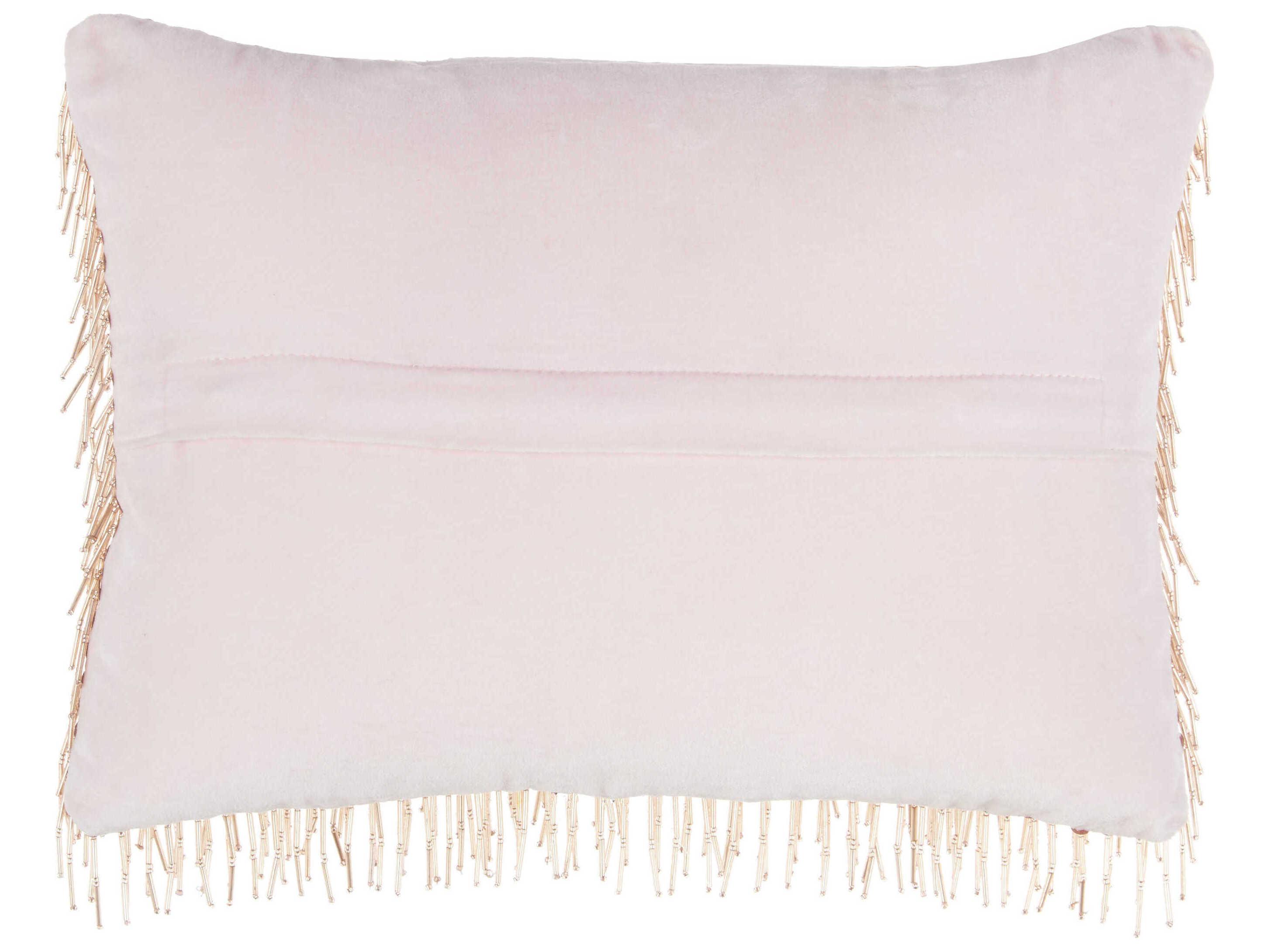 Nourison Luminescence Blush 10" x 14" Pillow