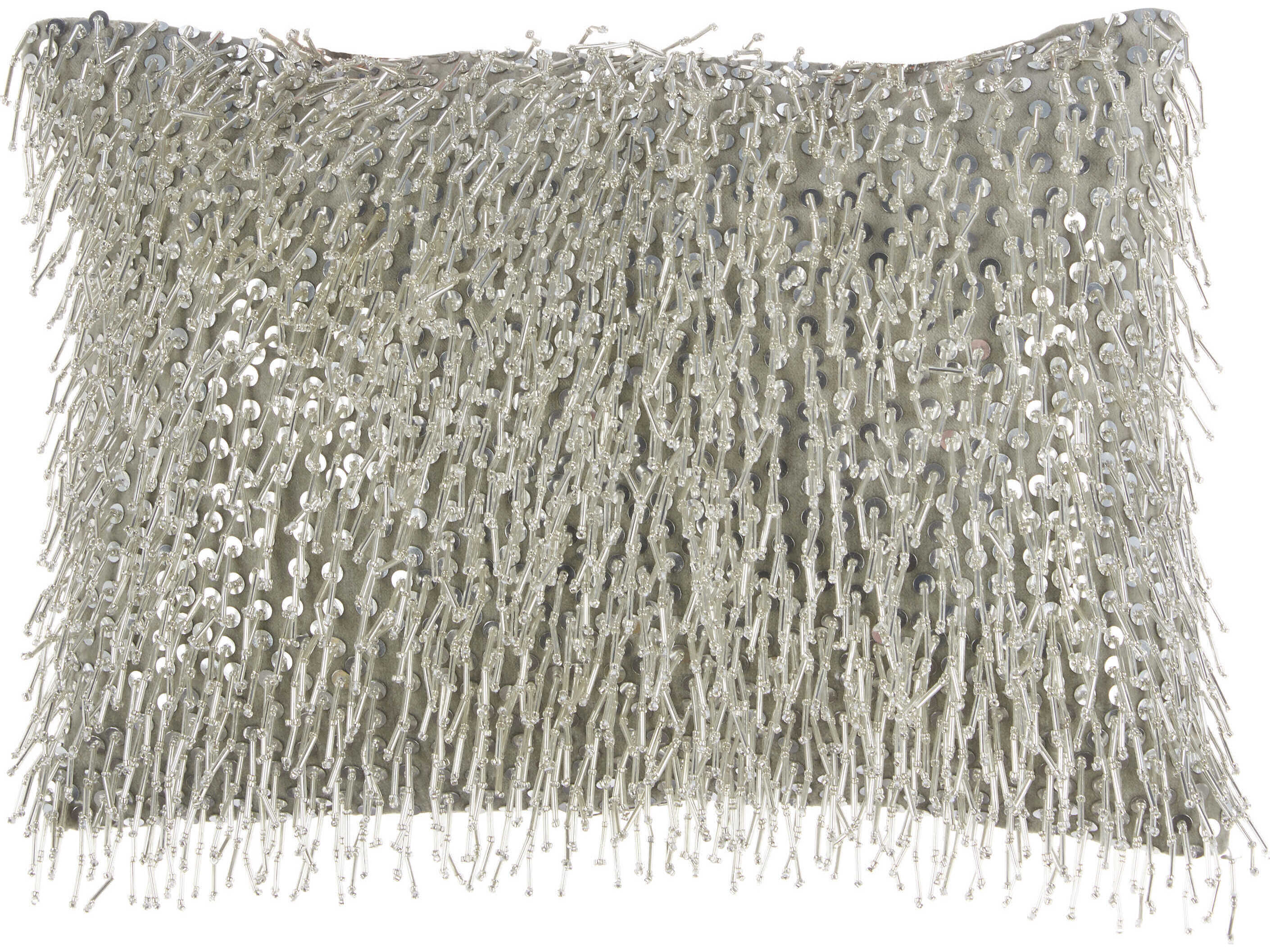 Nourison Luminescence Silver 10" x 14" Pillow