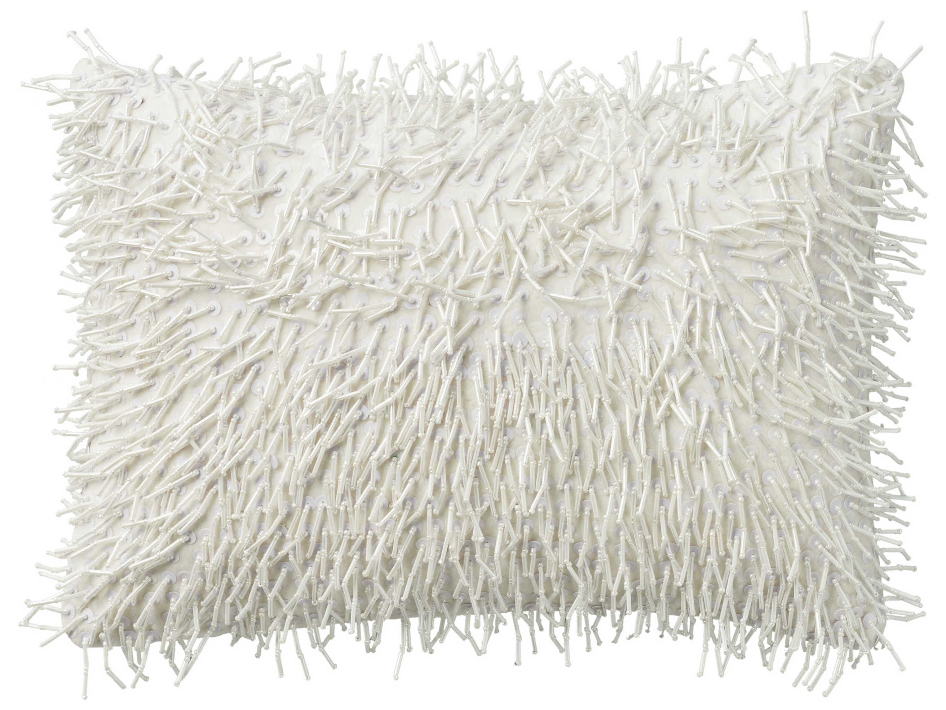 Nourison Luminescence White 10" x 14" Pillow