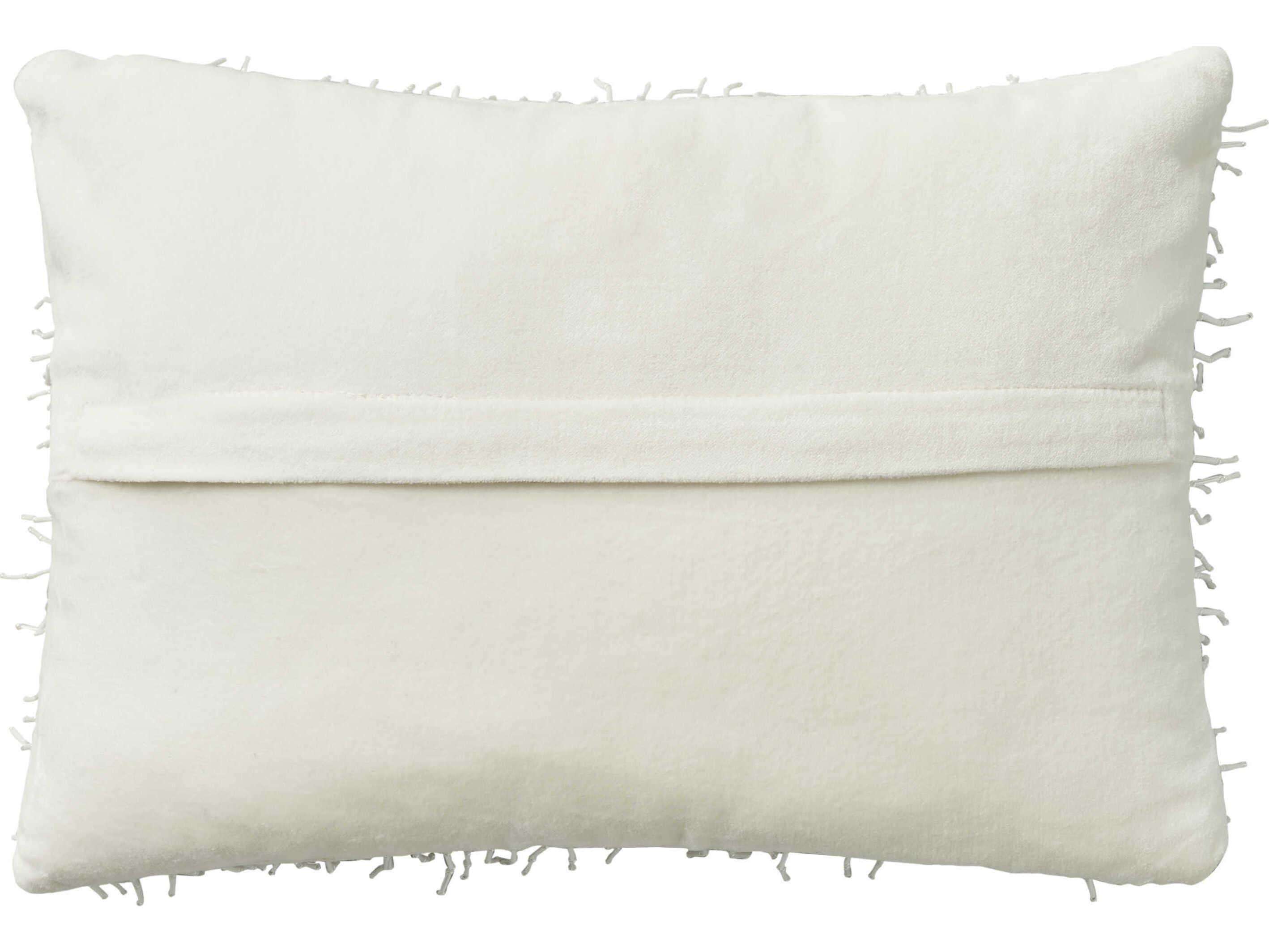 Nourison Luminescence White 10" x 14" Pillow