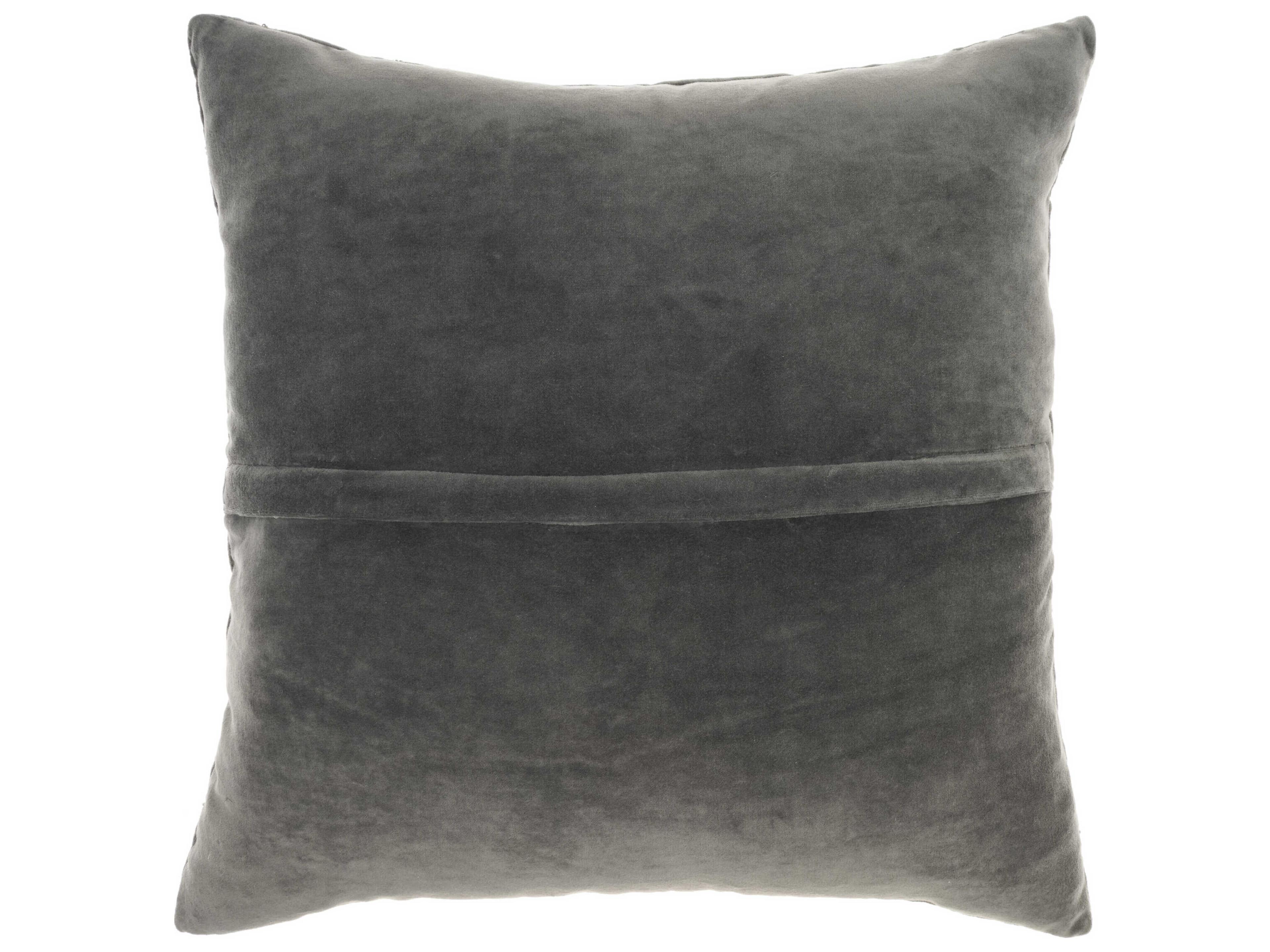 Nourison Luminescence Grey 20" x 20" Pillow