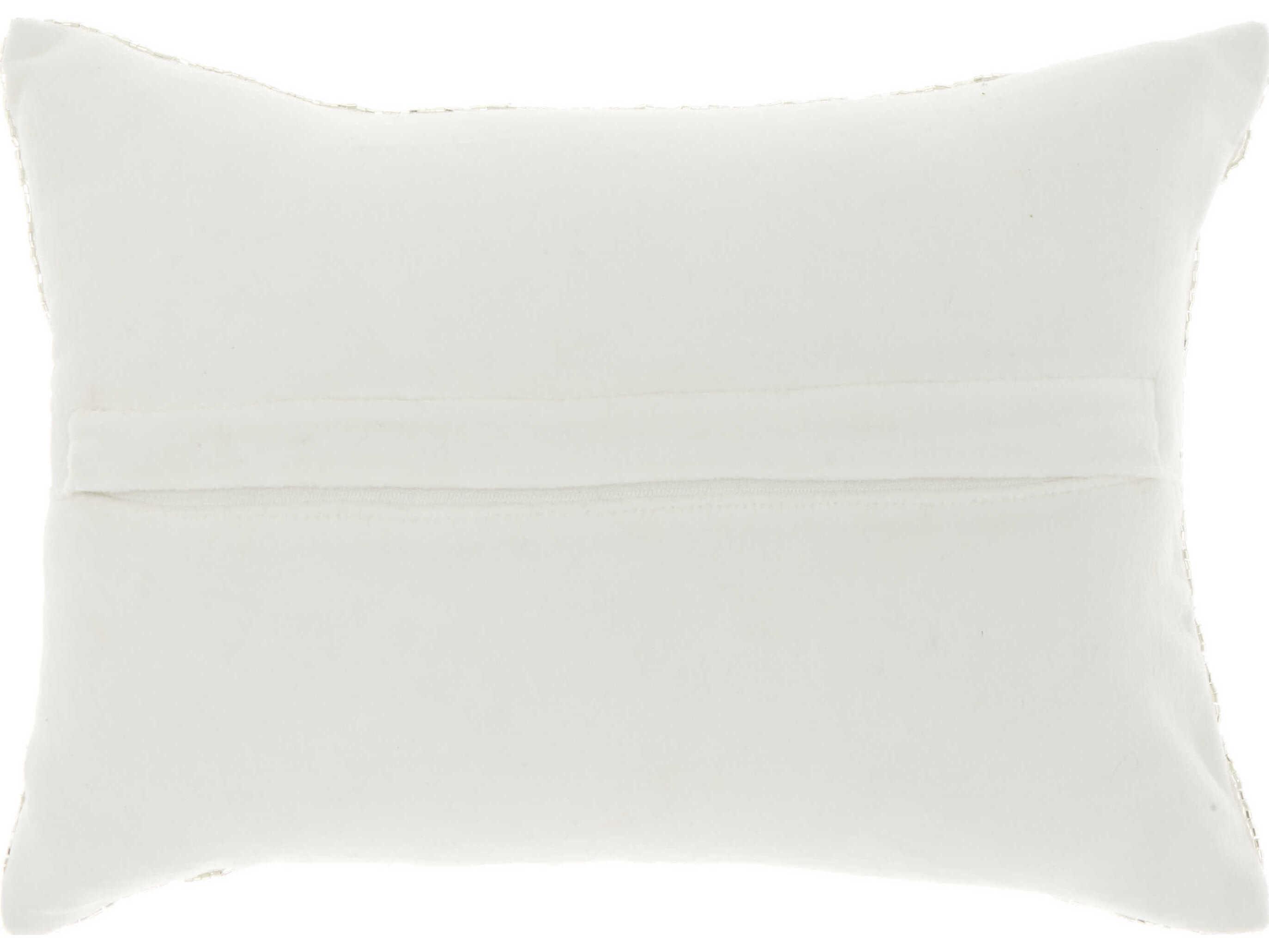 Nourison Luminescence Silver 10" x 14" Pillow