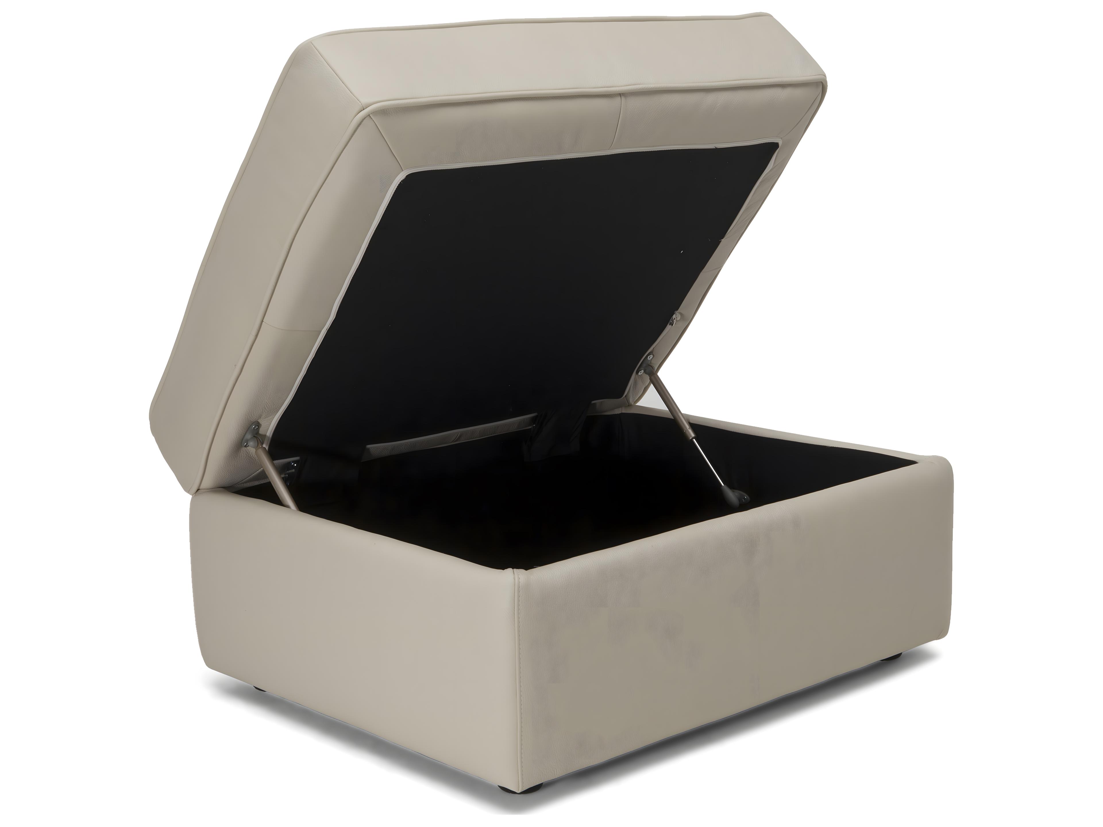 Natuzzi Editions Gaia Storage Ottoman with Castors