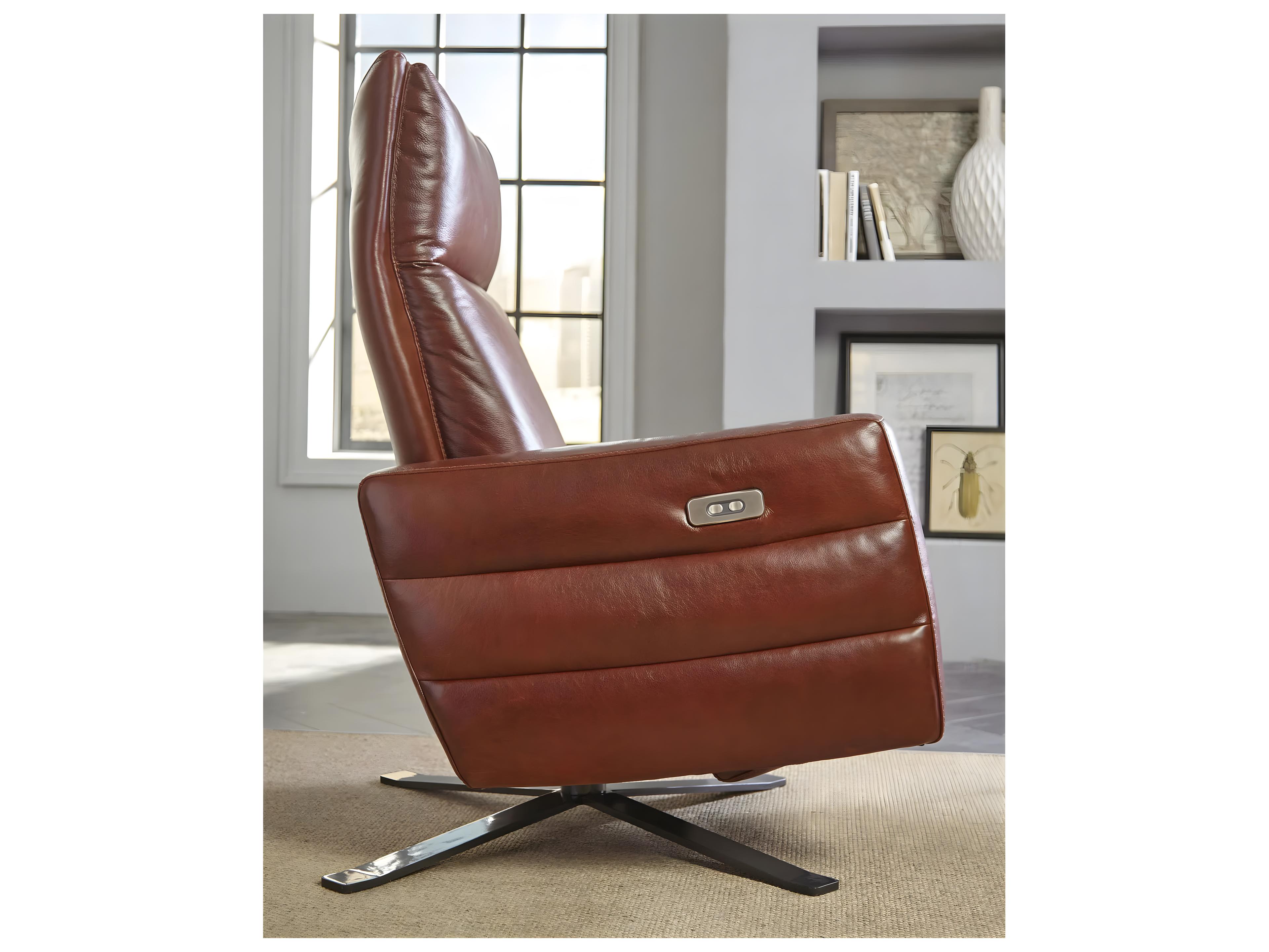 Natuzzi Editions Istante Power Reclining Electric Battery Swivel Chair