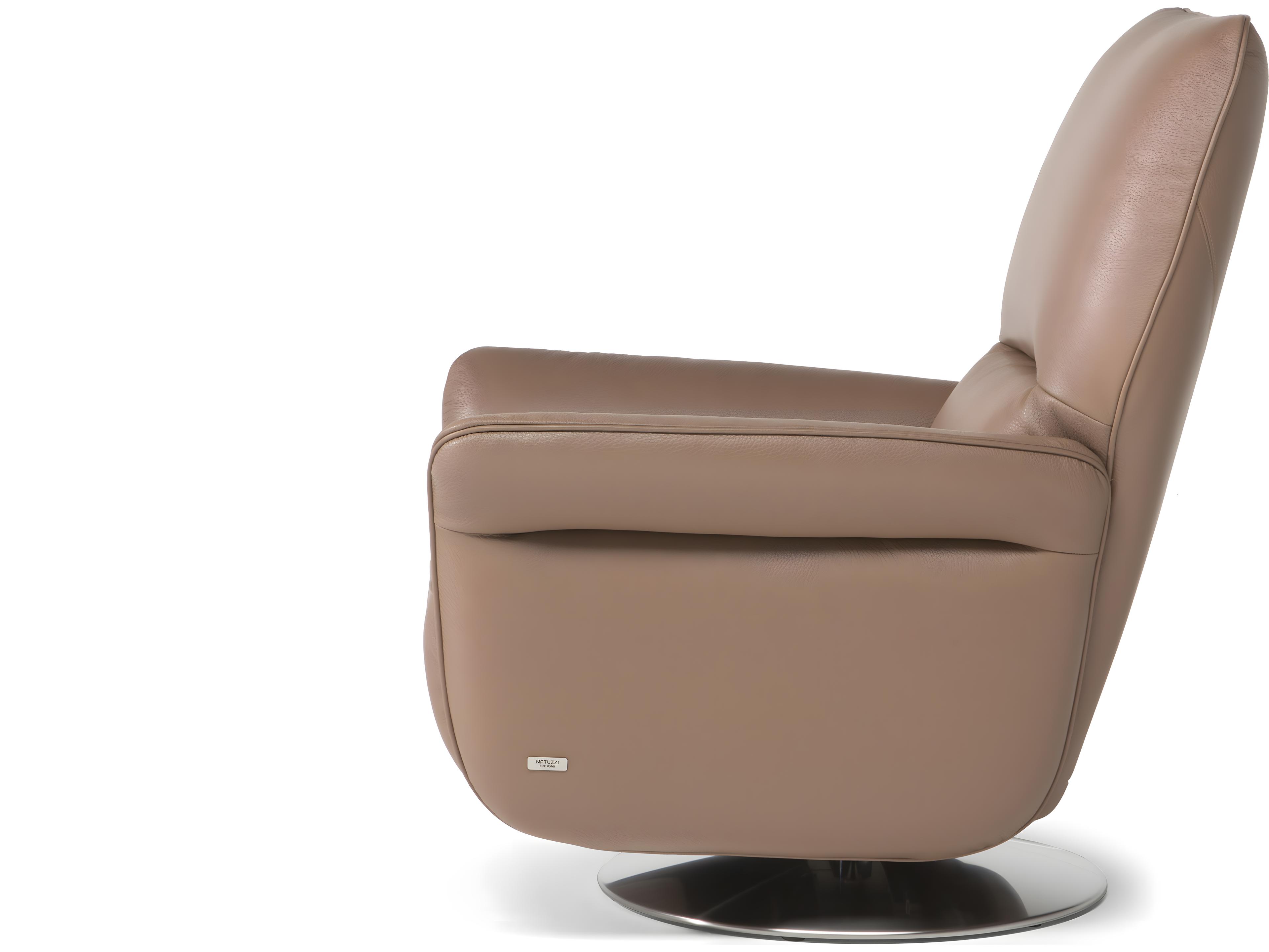 Natuzzi Editions Angelica King Swivel Double Reclining Accent Chair