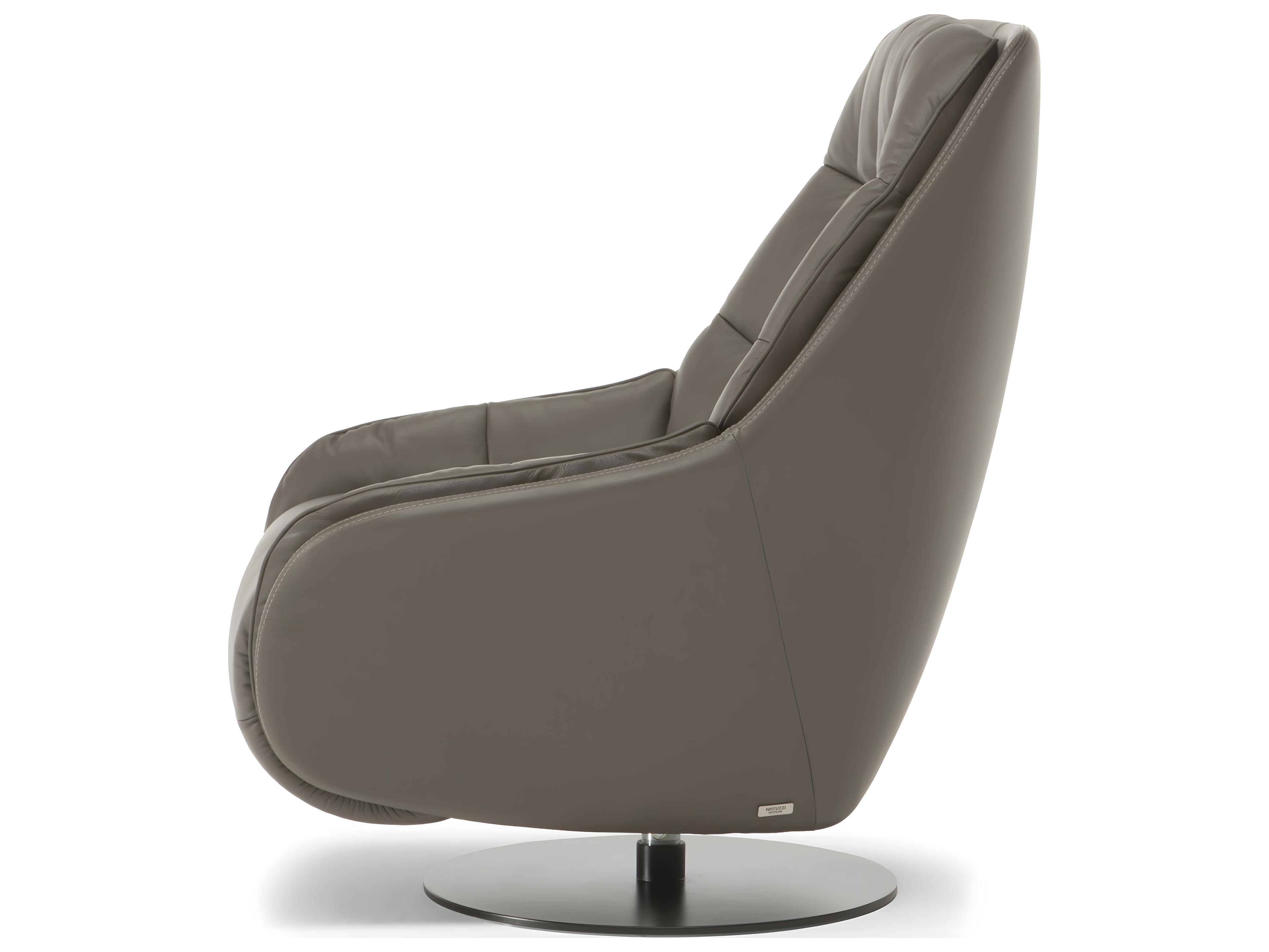 Natuzzi Editions Levante King Swivel Double Reclining Accent Chair