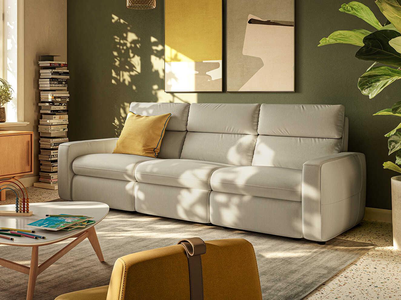 Natuzzi Editions Timoti Power Reclining Sofa