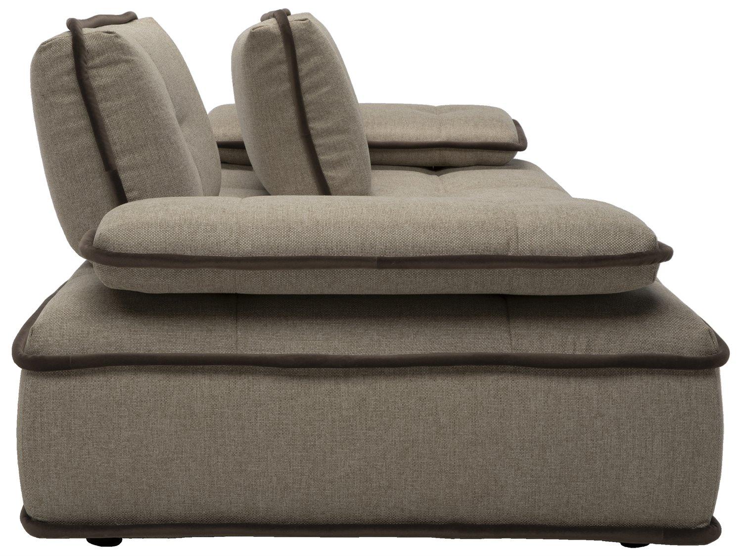 Natuzzi Editions Pixel Sofa with Adjustable Arms and Slide Back