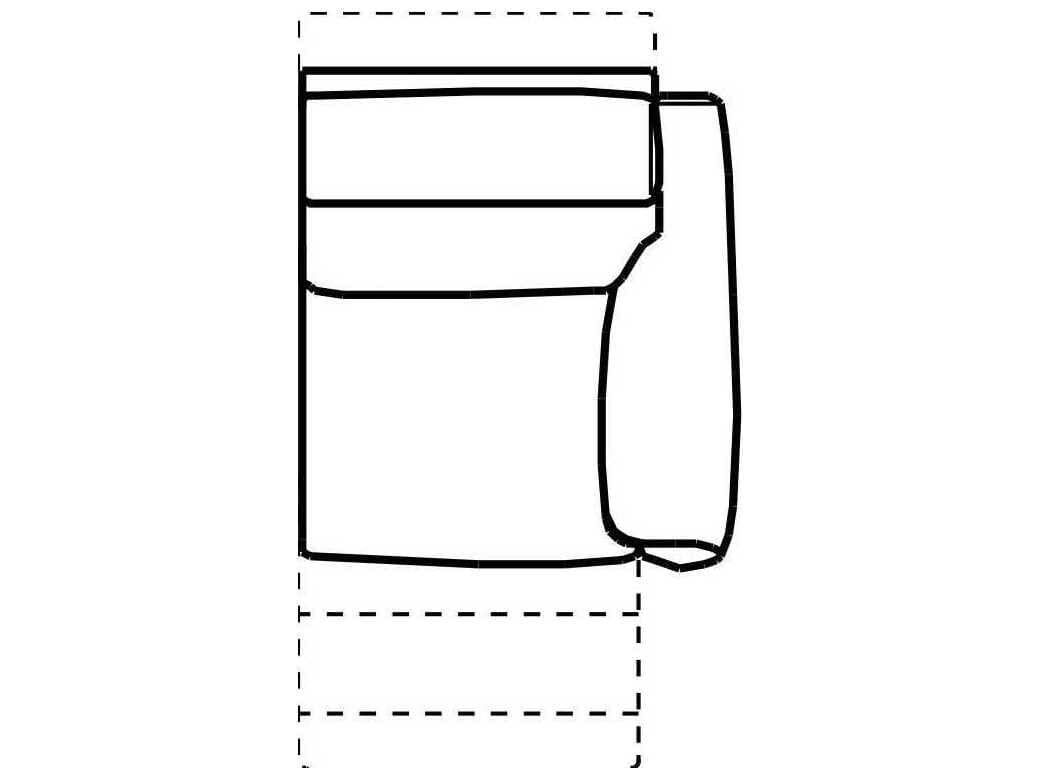 Natuzzi Editions Nuvia Right Arm Facing Chair and a Half with Multi-Action Power Recliner