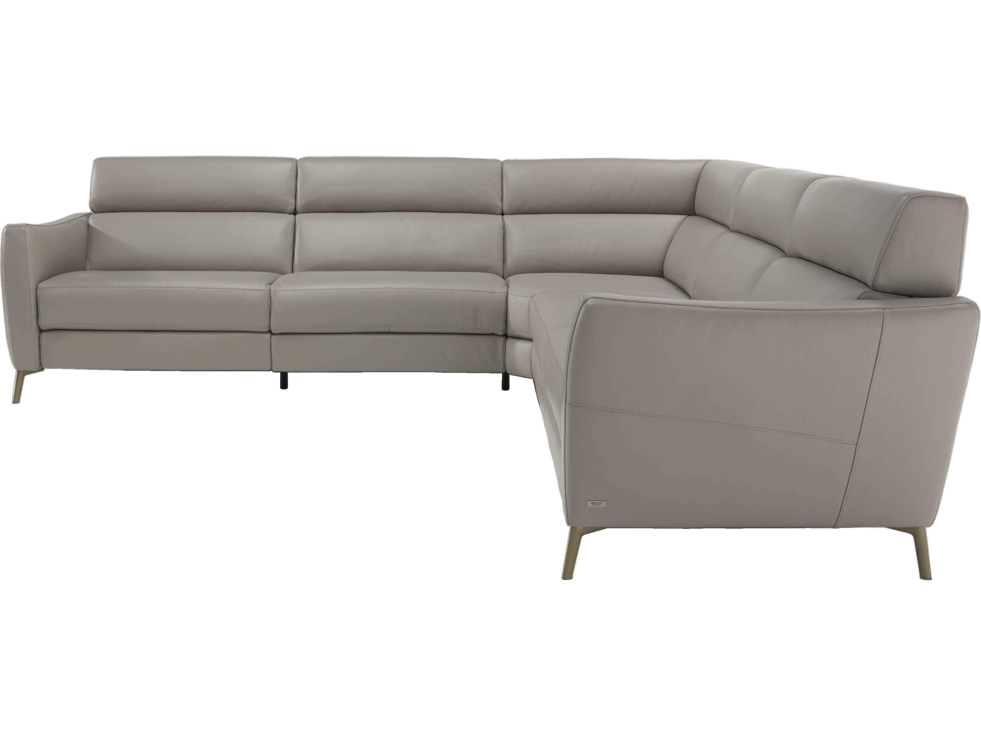 Natuzzi Editions Greg Leather Sectional Sofa