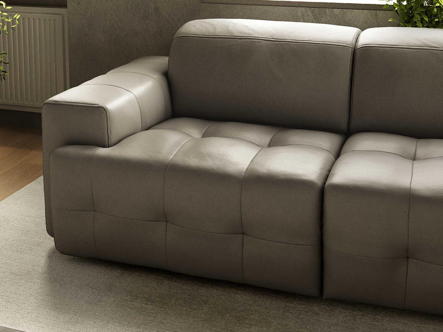Natuzzi Editions Intenso Leather Sectional Sofa