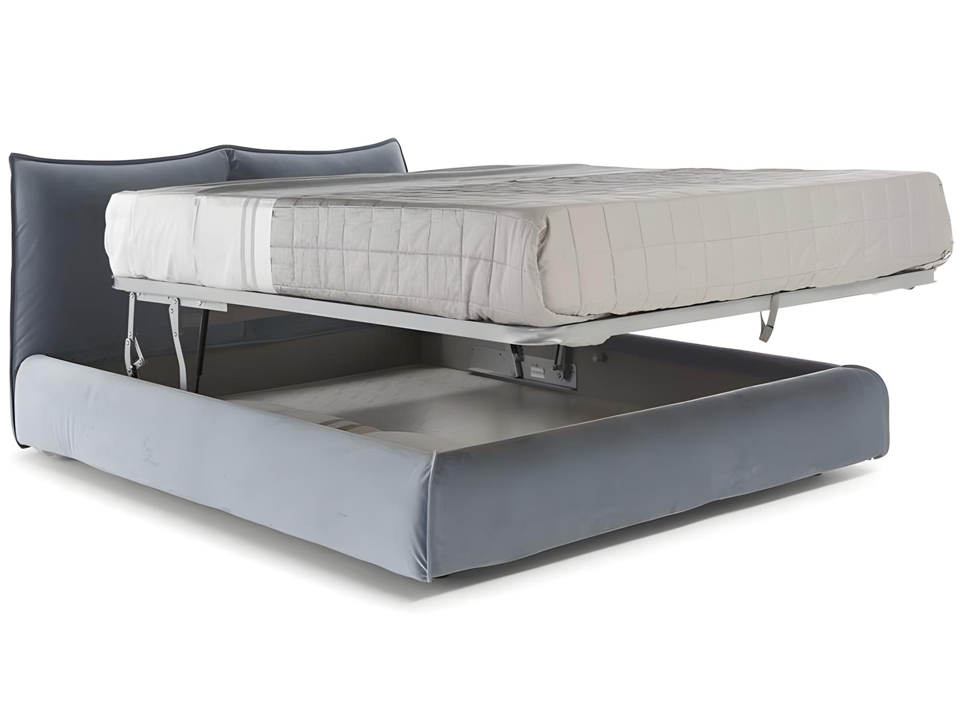 Natuzzi Editions Lunare Double Storage Bed Split Mesh