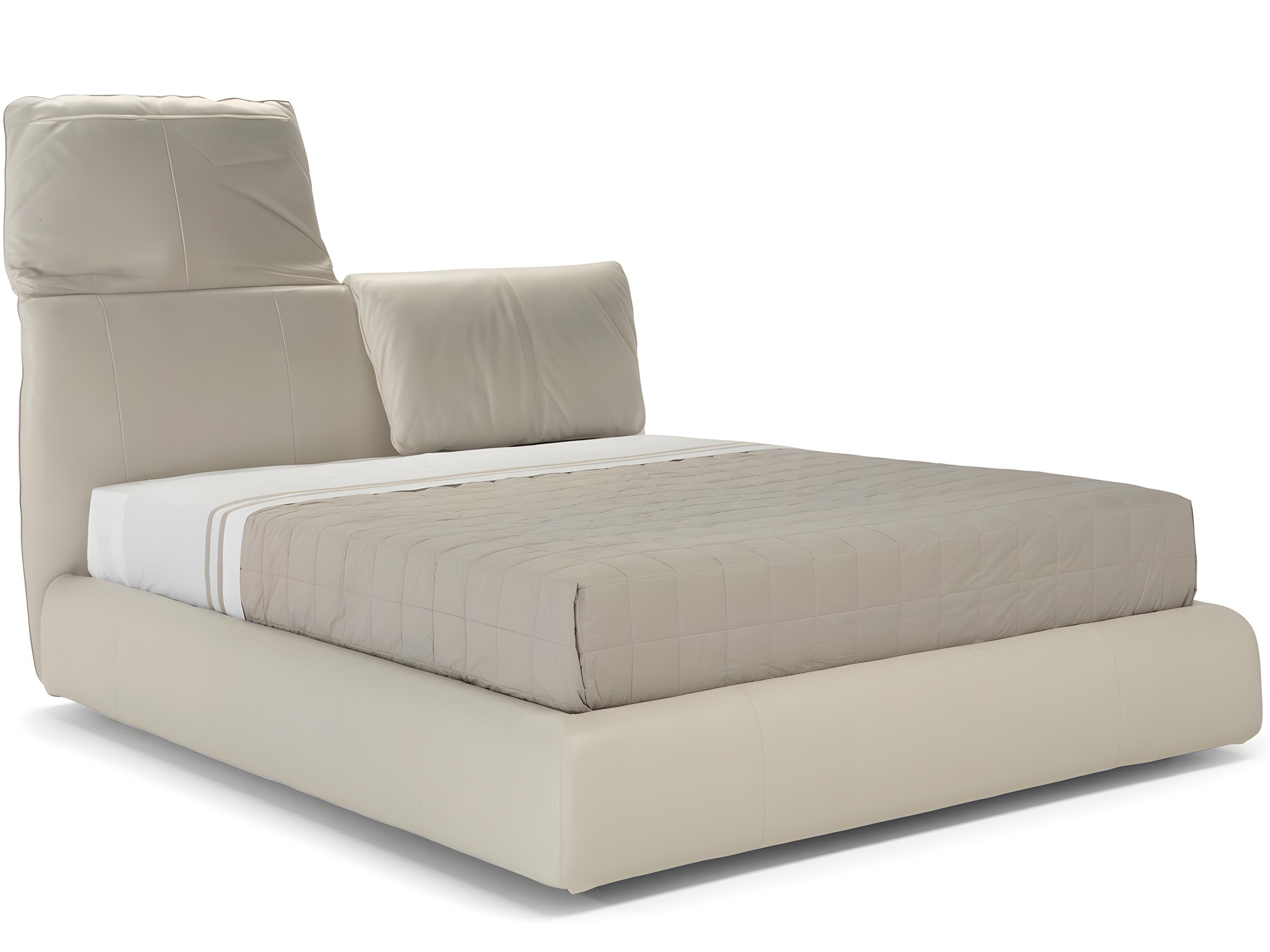 Natuzzi Editions Orbitale Double Storage Bed with Split Mesh
