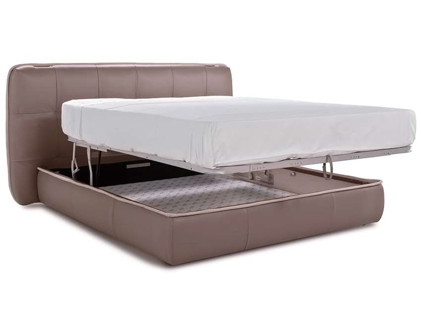 Natuzzi Editions Pixel Queen Storage Bed with Split Mesh
