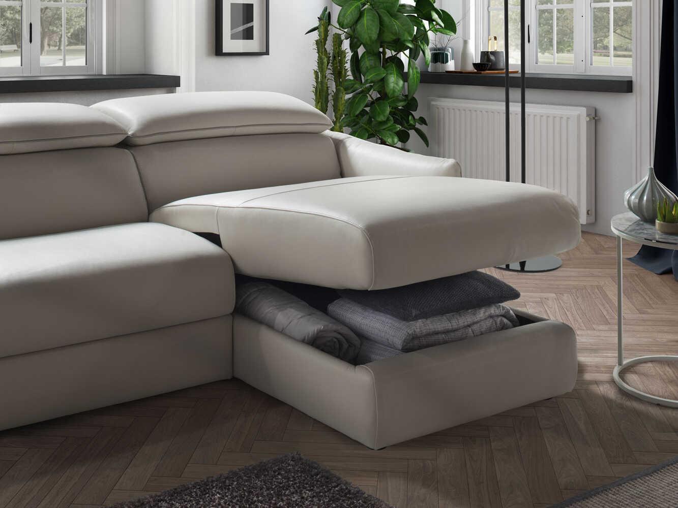Natuzzi Editions Meraviglia Leather Sectional Sofa